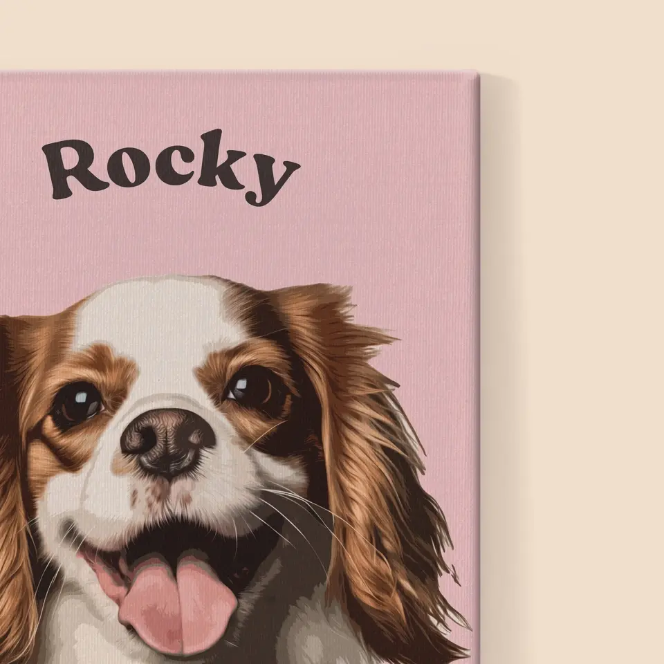 Portret Zwierzaka: Cavalier King Charles Spaniel - Wydruk ze Zdjęciem Zwierzaka - Image 7