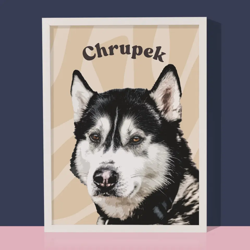 Portret Zwierzaka: Husky - Wydruk ze Zdjęciem Zwierzaka - Image 4