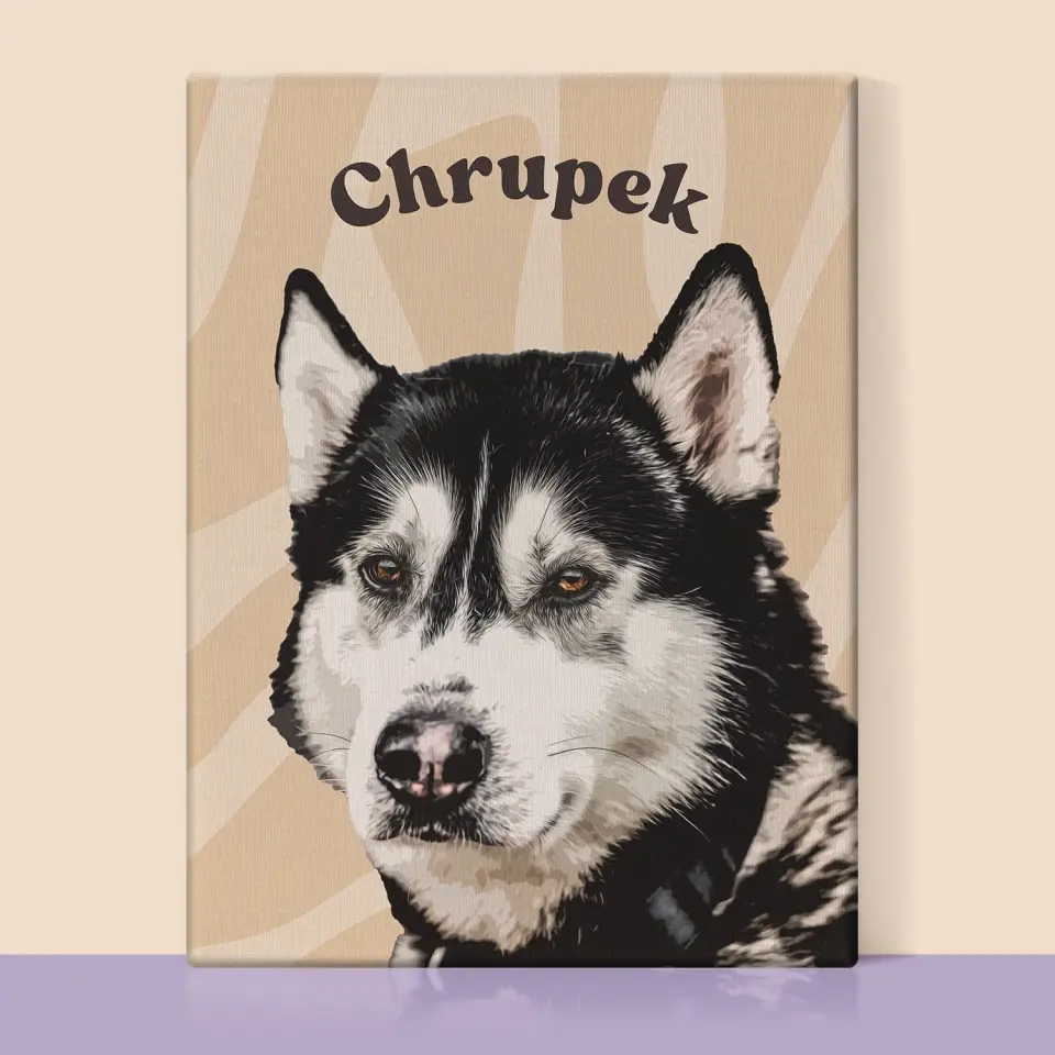 Portret Zwierzaka: Husky - Wydruk ze Zdjęciem Zwierzaka - Image 5