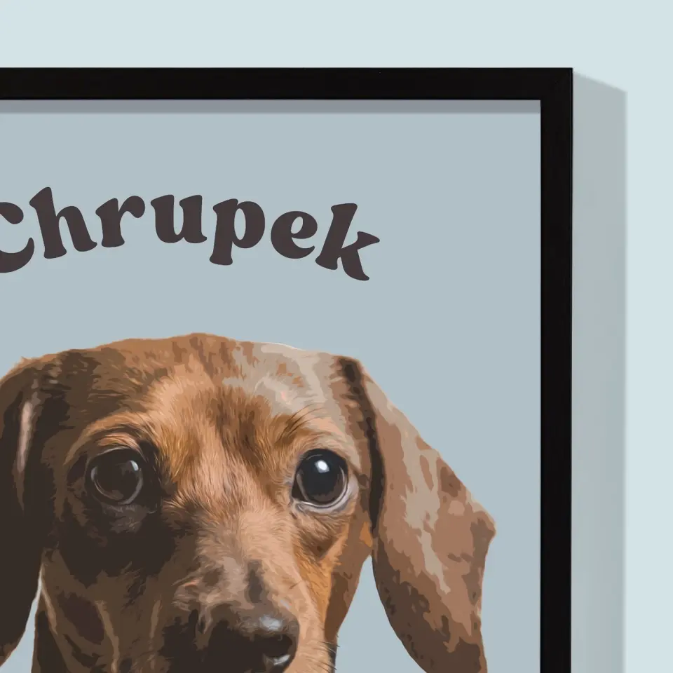 Portret Zwierzaka: Jamnik - Wydruk ze Zdjęciem Zwierzaka - Image 2