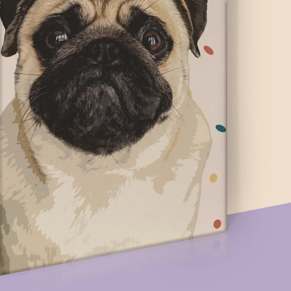 Portret Zwierzaka: Mops - Wydruk ze Zdjęciem Zwierzaka - Image 6