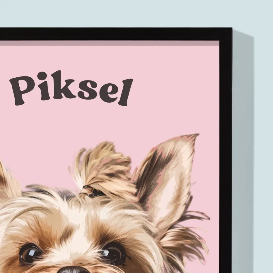 Portret Zwierzaka: Yorkshire Terrier - Wydruk ze Zdjęciem Zwierzaka - Image 2
