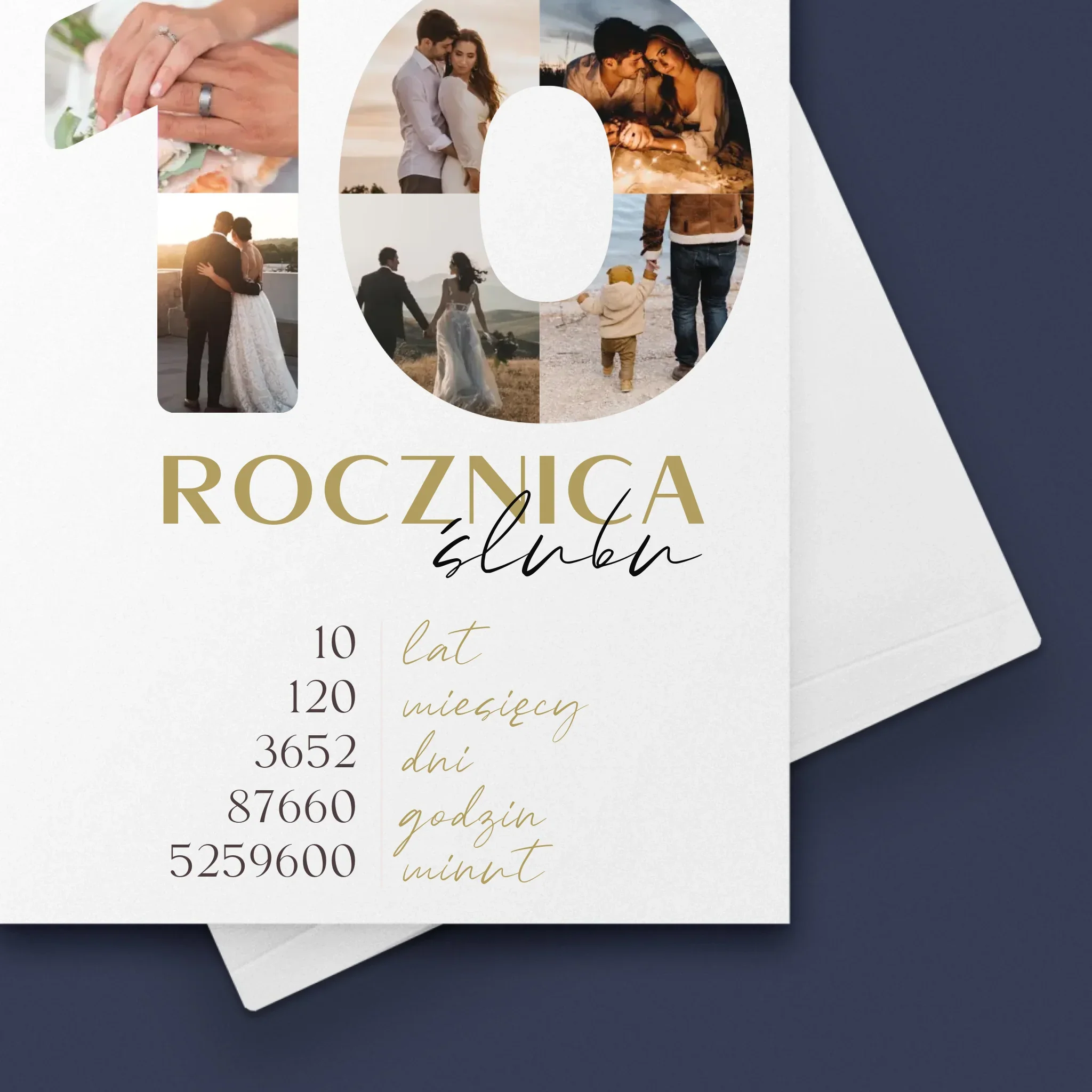 Słowo Ze Zdjęć: 10 Rocznica Ślubu - Kartka Z Życzeniami - Image 4
