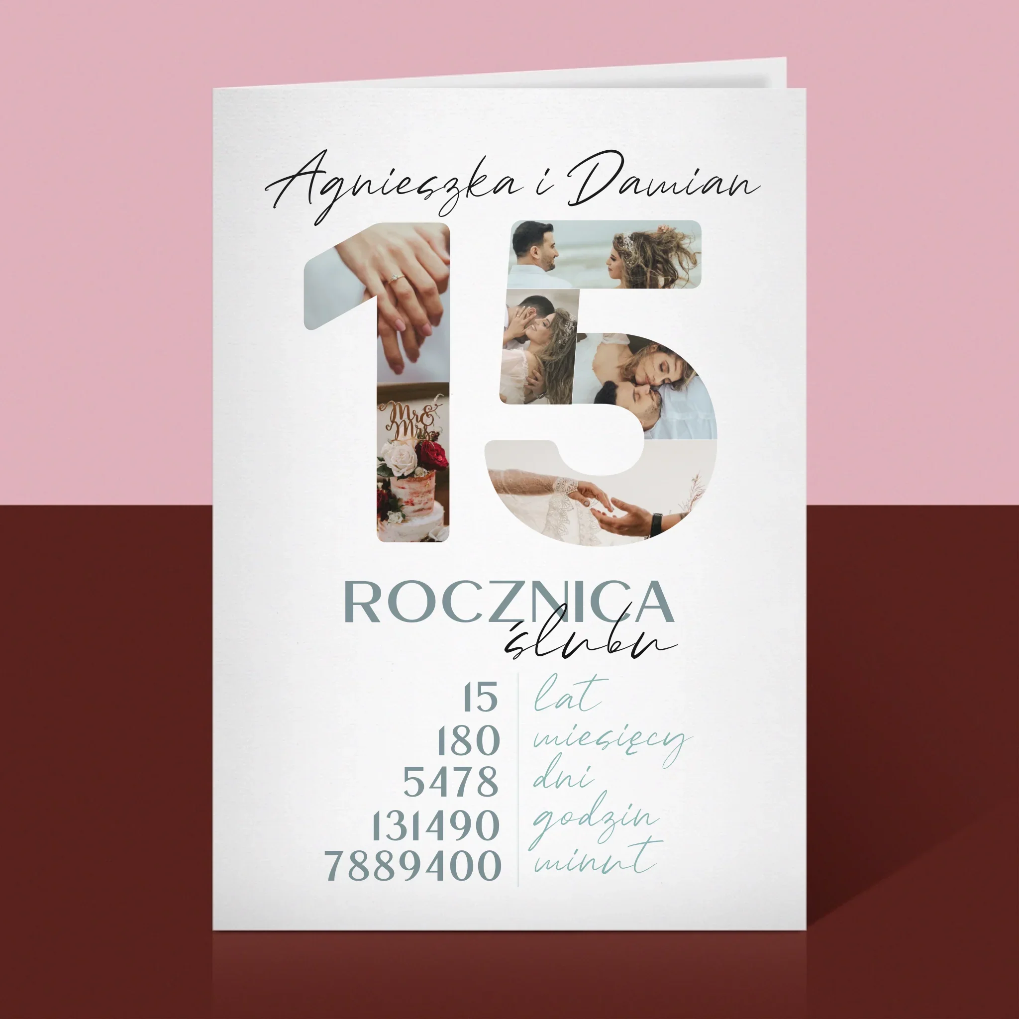 Słowo Ze Zdjęć: 15 Rocznica Ślubu - Kartka Z Życzeniami