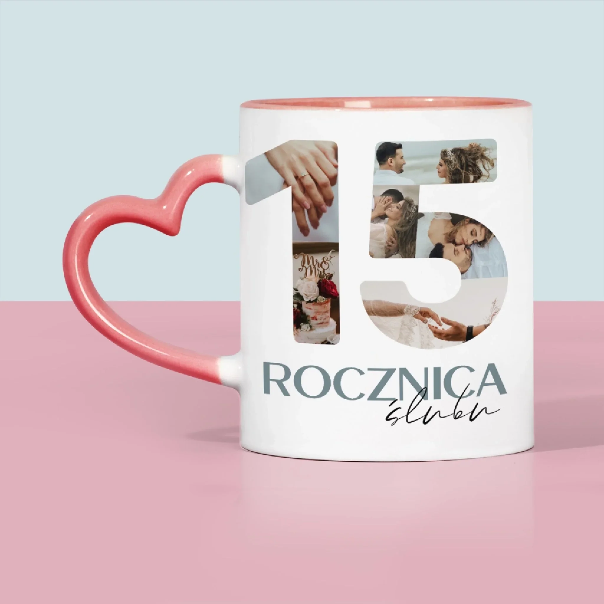Słowo Ze Zdjęć: 15 Rocznica Ślubu - Kubek z Nadrukiem - Image 5