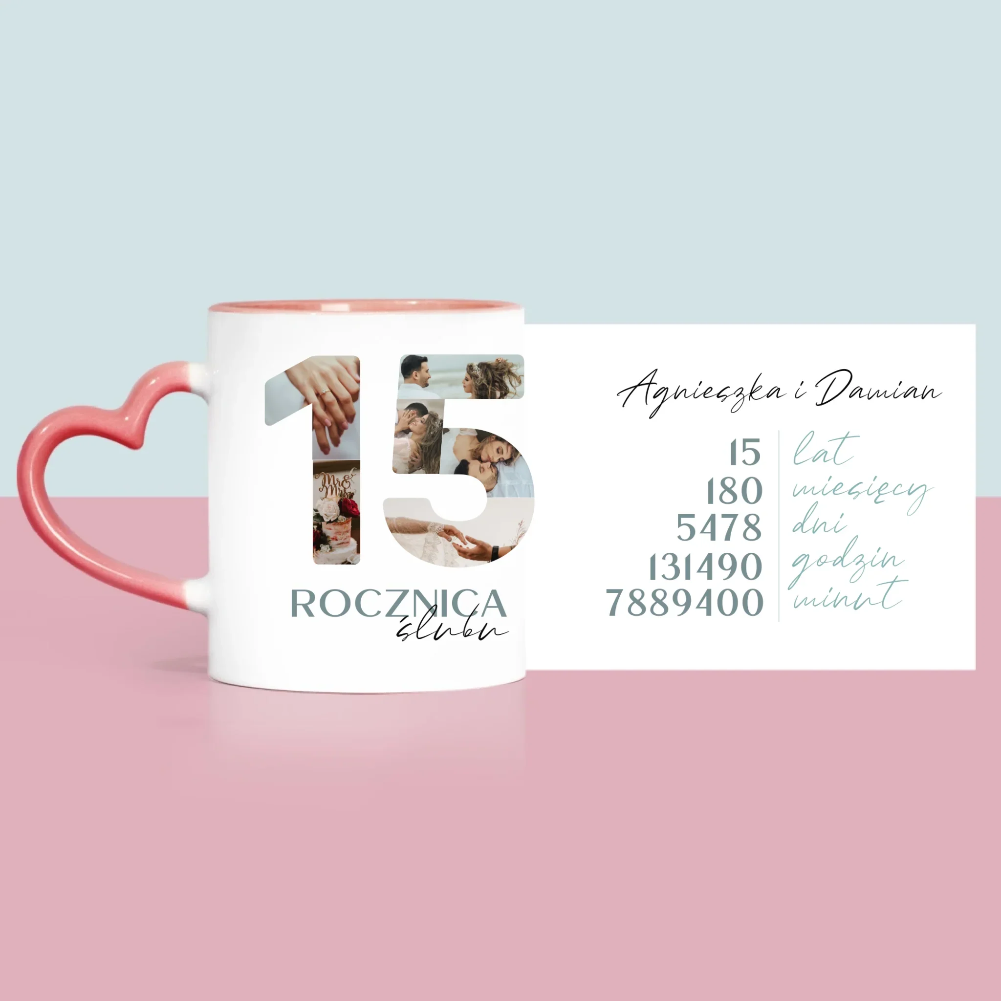 Słowo Ze Zdjęć: 15 Rocznica Ślubu - Kubek z Nadrukiem - Image 6