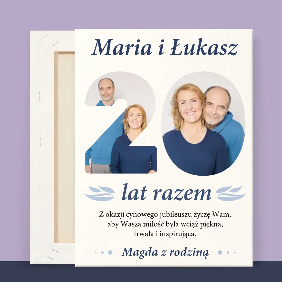 Słowo Ze Zdjęć: 20 Lat Razem - Wydruk Obramowany - Image 11