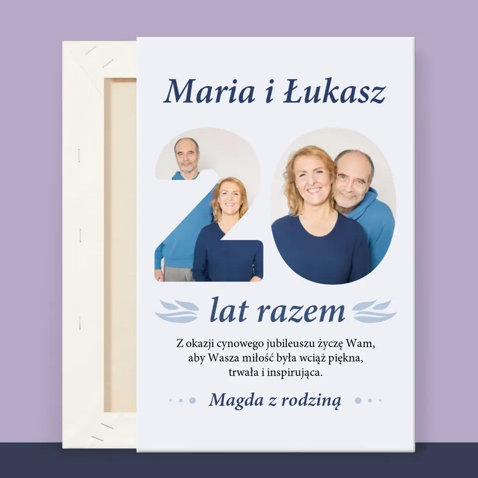 Słowo Ze Zdjęć: 20 Lat Razem - Wydruk Obramowany - Image 12