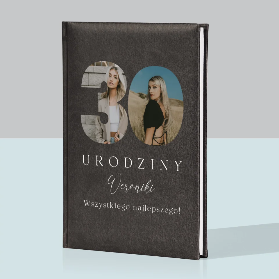 Słowo Ze Zdjęć: 30 Urodziny Podpis - Notes Książkowy z Nadrukiem - Image 6
