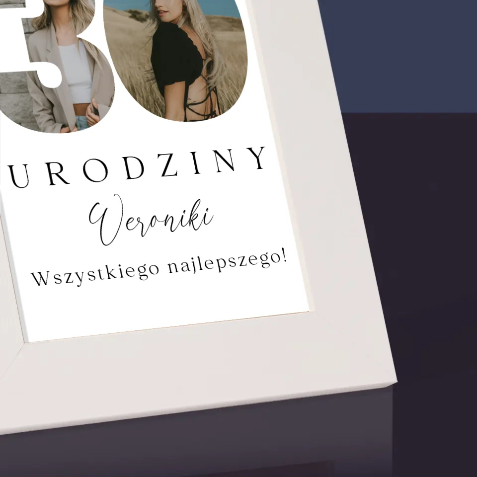 Słowo Ze Zdjęć: 30 Urodziny Podpis - Ramka Na Zdjęcie - Image 3