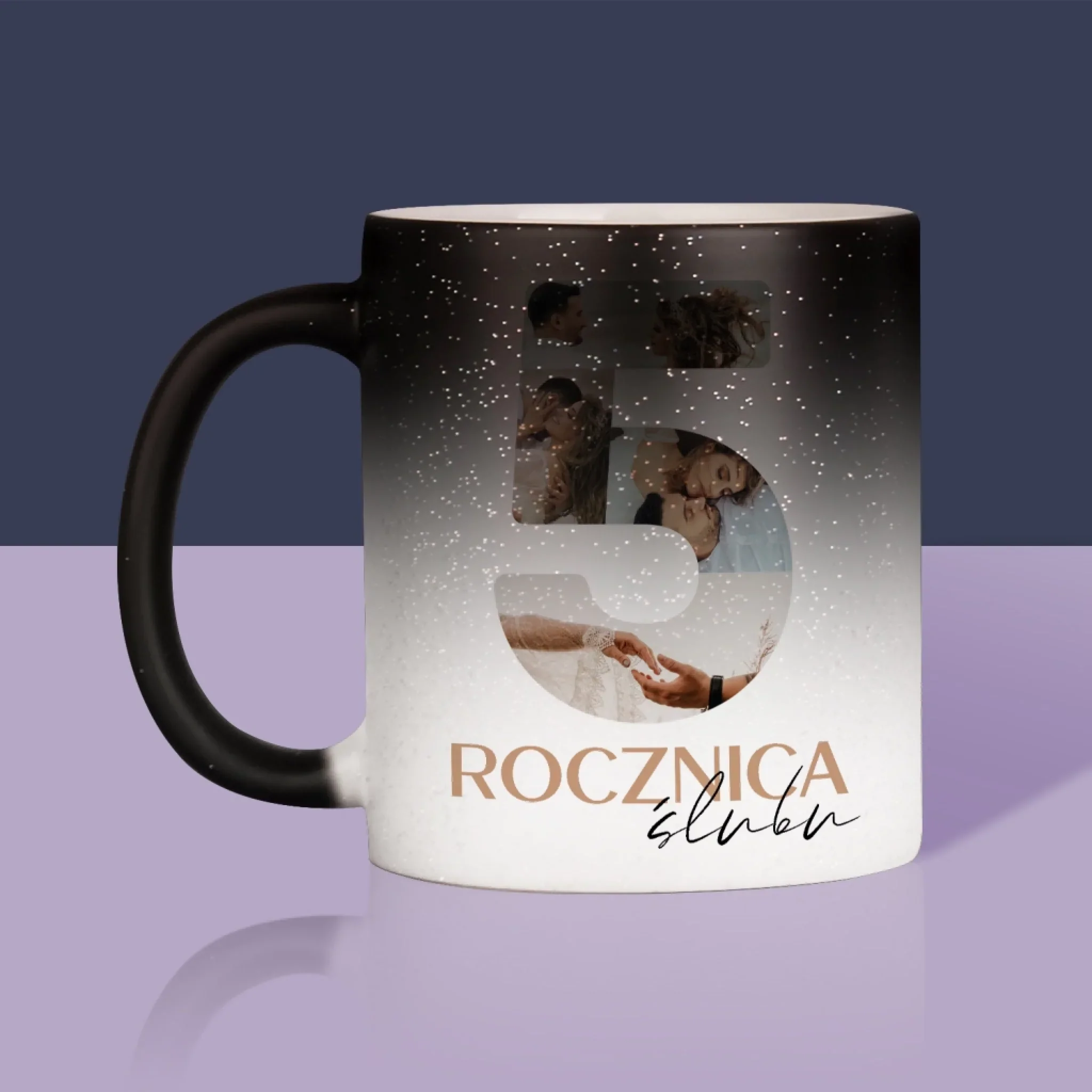 Słowo Ze Zdjęć: 5 Rocznica Ślubu Liczby - Kubek z Nadrukiem - Image 11