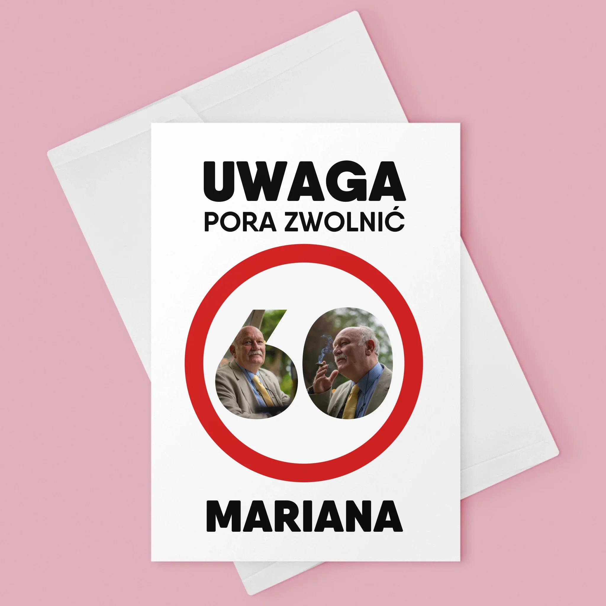 Słowo Ze Zdjęć: 60 Pora Zwolnić - Kartka z Życzeniami - Image 3