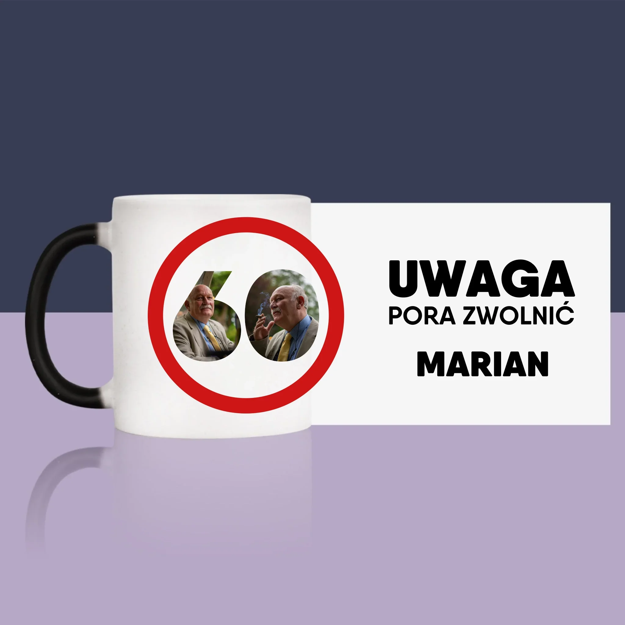 Słowo Ze Zdjęć: 60 Pora Zwolnić - Kubek z Nadrukiem - Image 13
