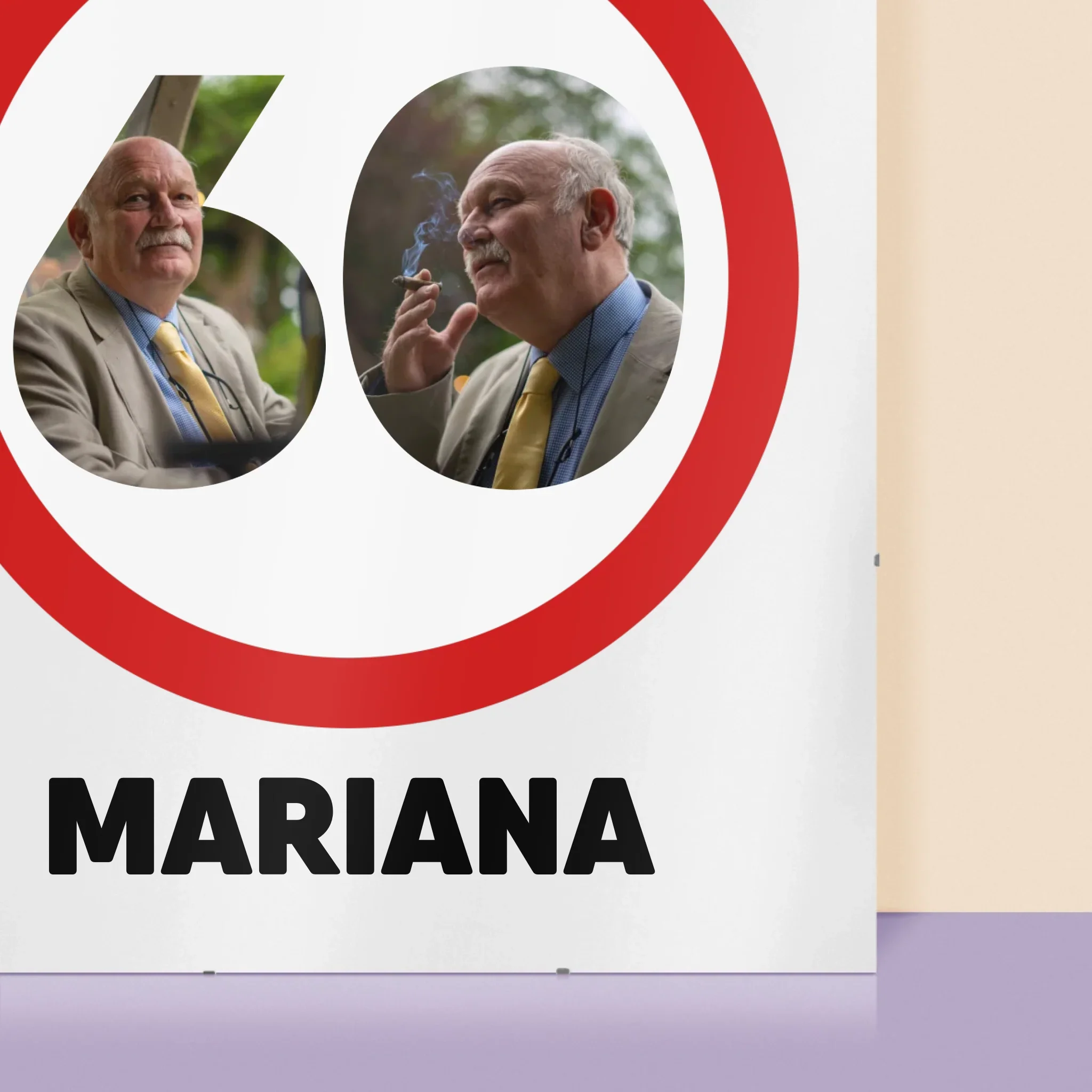 Słowo Ze Zdjęć: 60 Pora Zwolnić - Personalizowany Plakat - Image 2