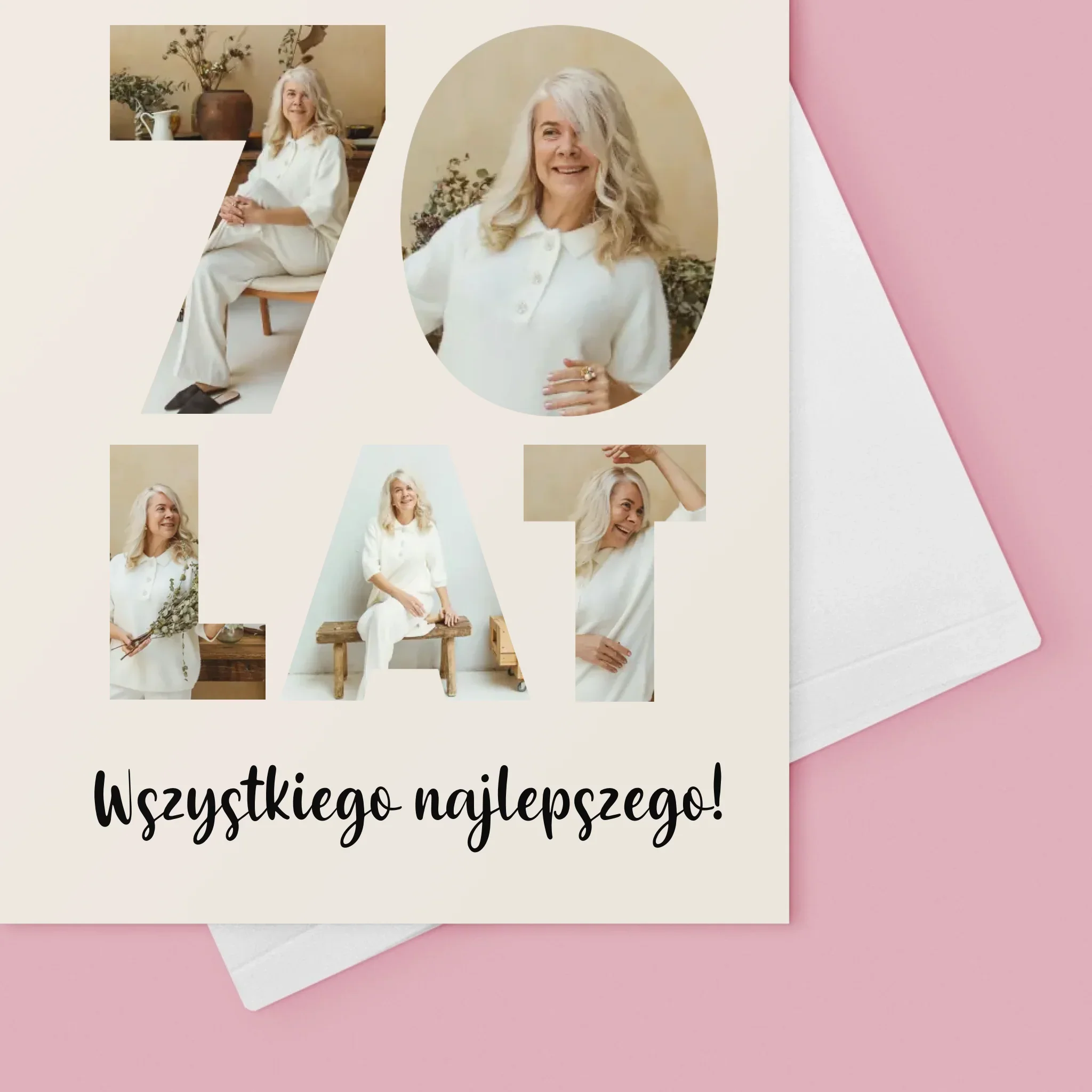 Słowo Ze Zdjęć: 70 Lat - Kartka z Życzeniami - Image 4