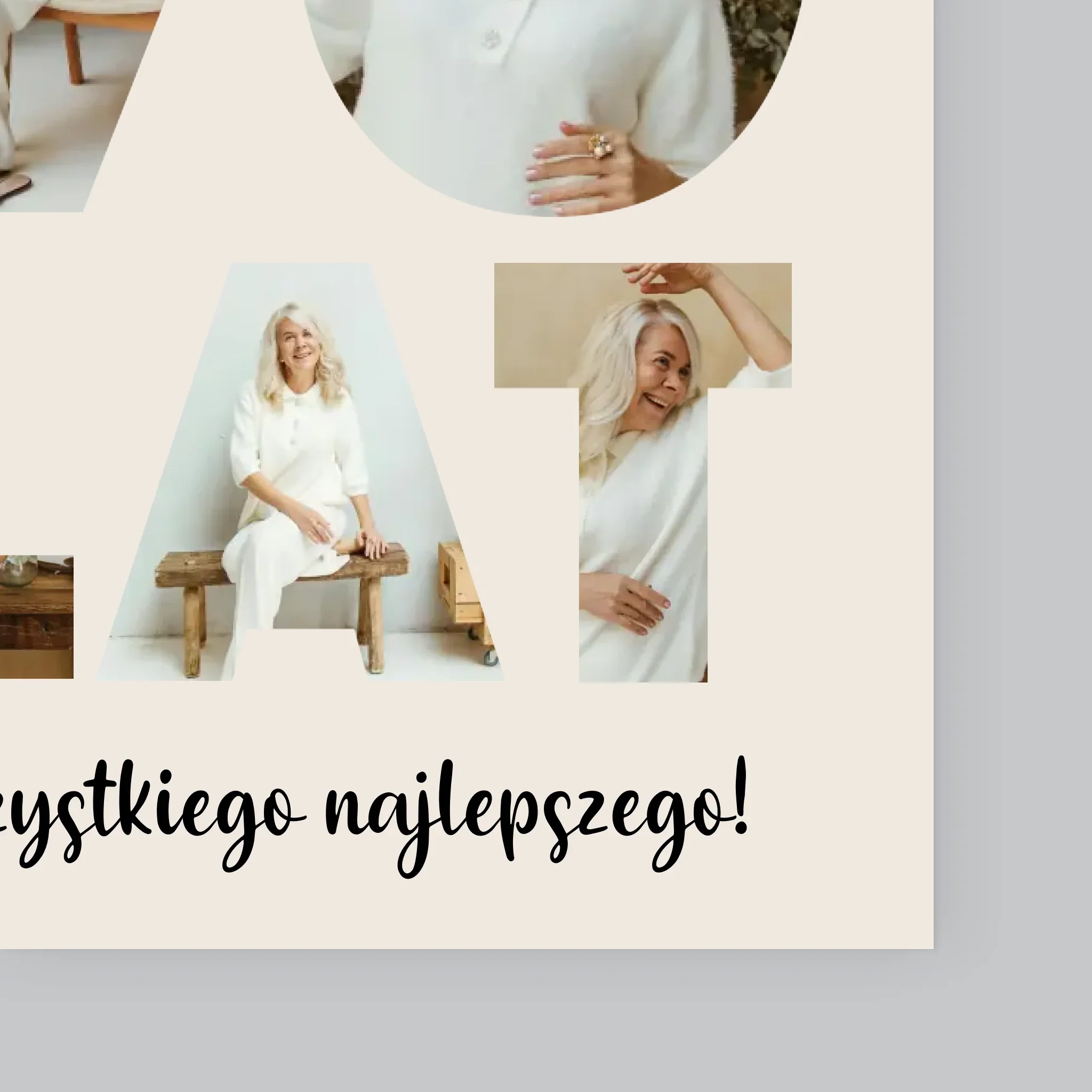 Słowo Ze Zdjęć: 70 Lat - Wydruk Obramowany - Image 4