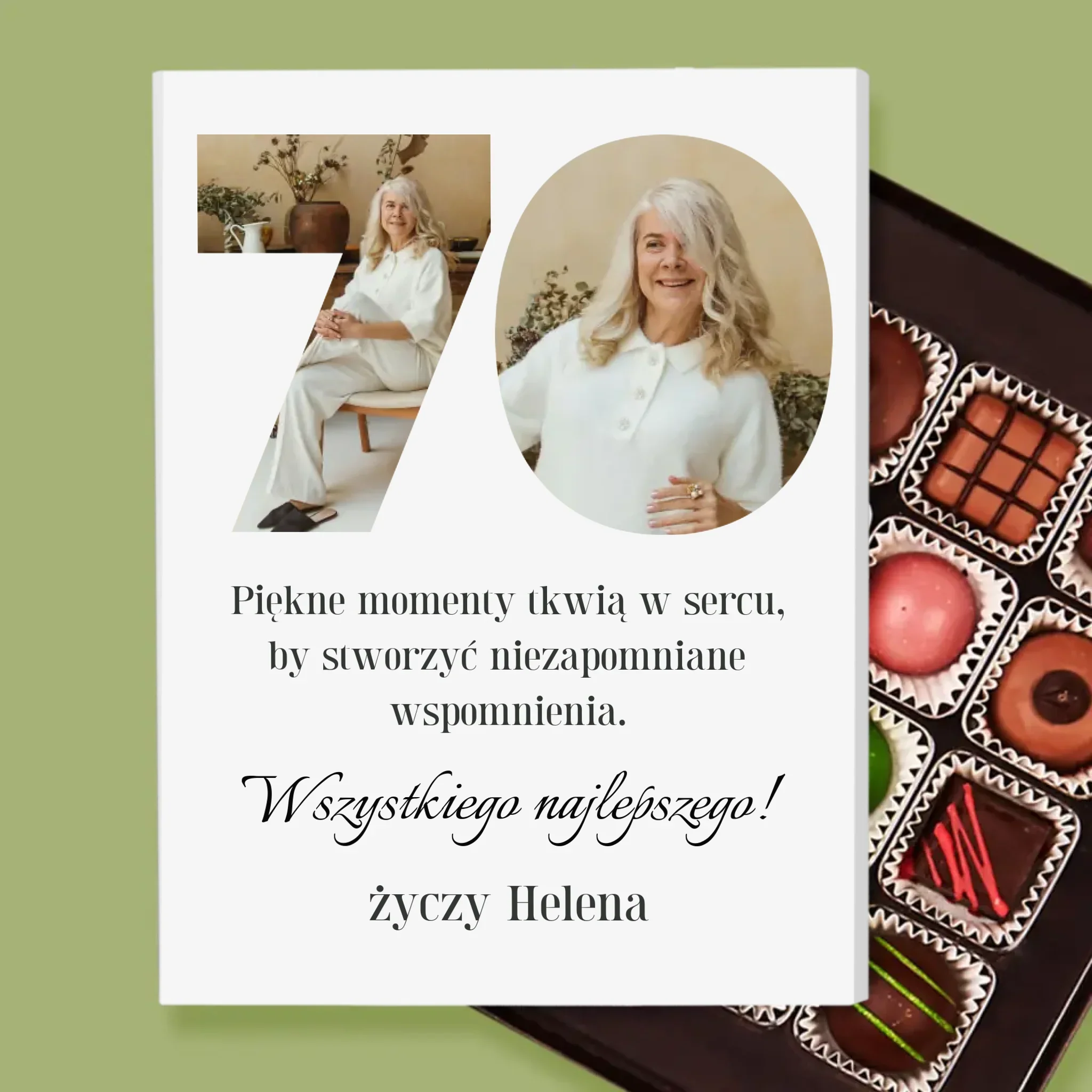 Słowo Ze Zdjęć: 70 Urodziny - Personalizowane Praliny - Image 2