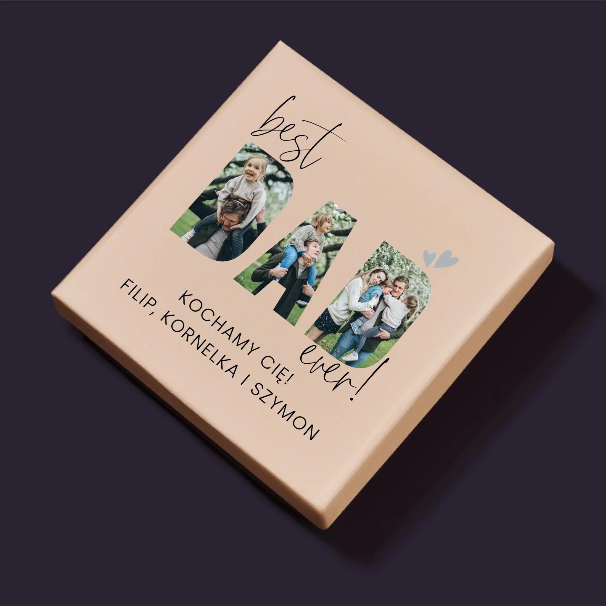 Słowo Ze Zdjęć: Best Dad Ever Z Podpisem - Personalizowane Puzzle - Image 5