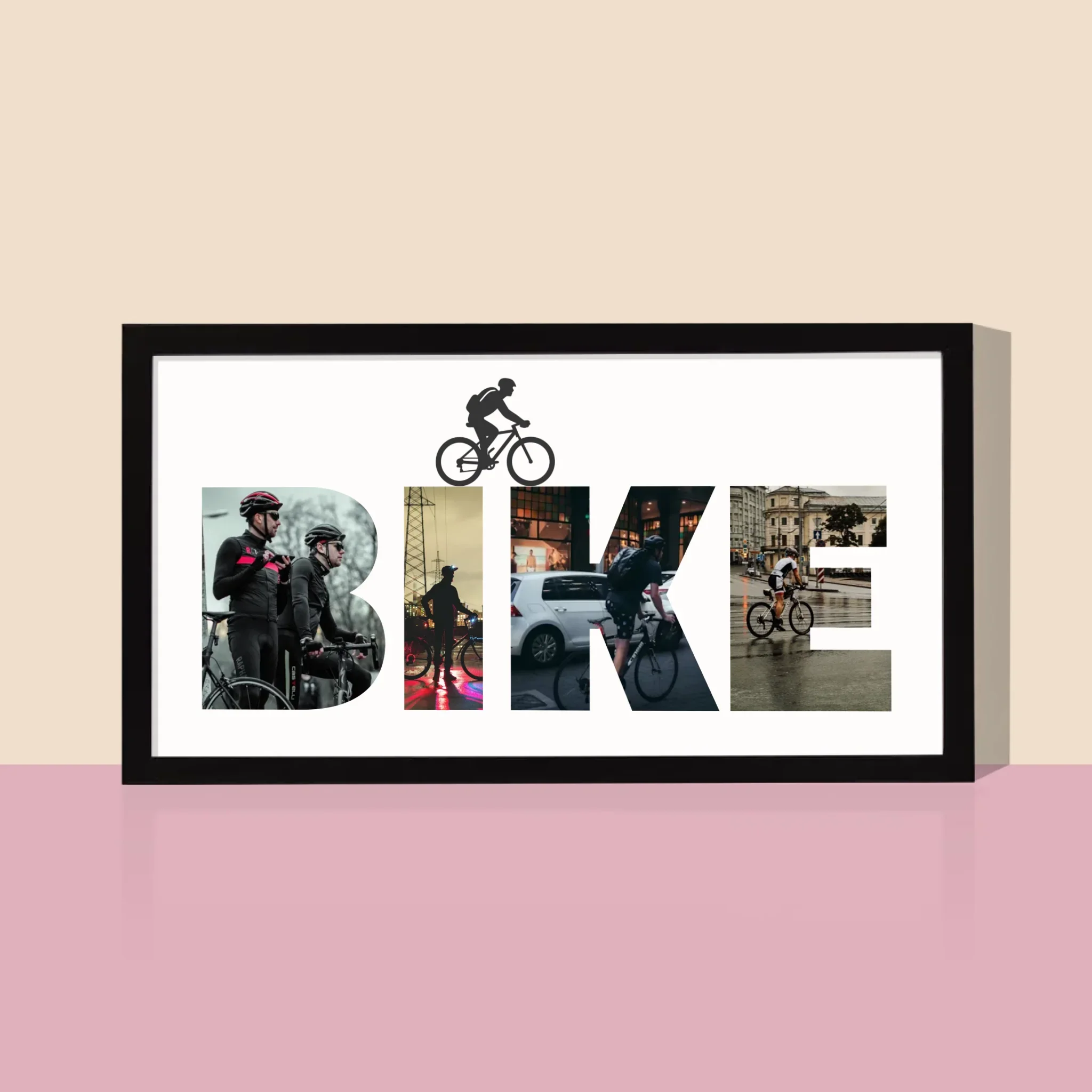 Słowo Ze Zdjęć: Bike - Wydruk Obramowany 20X40