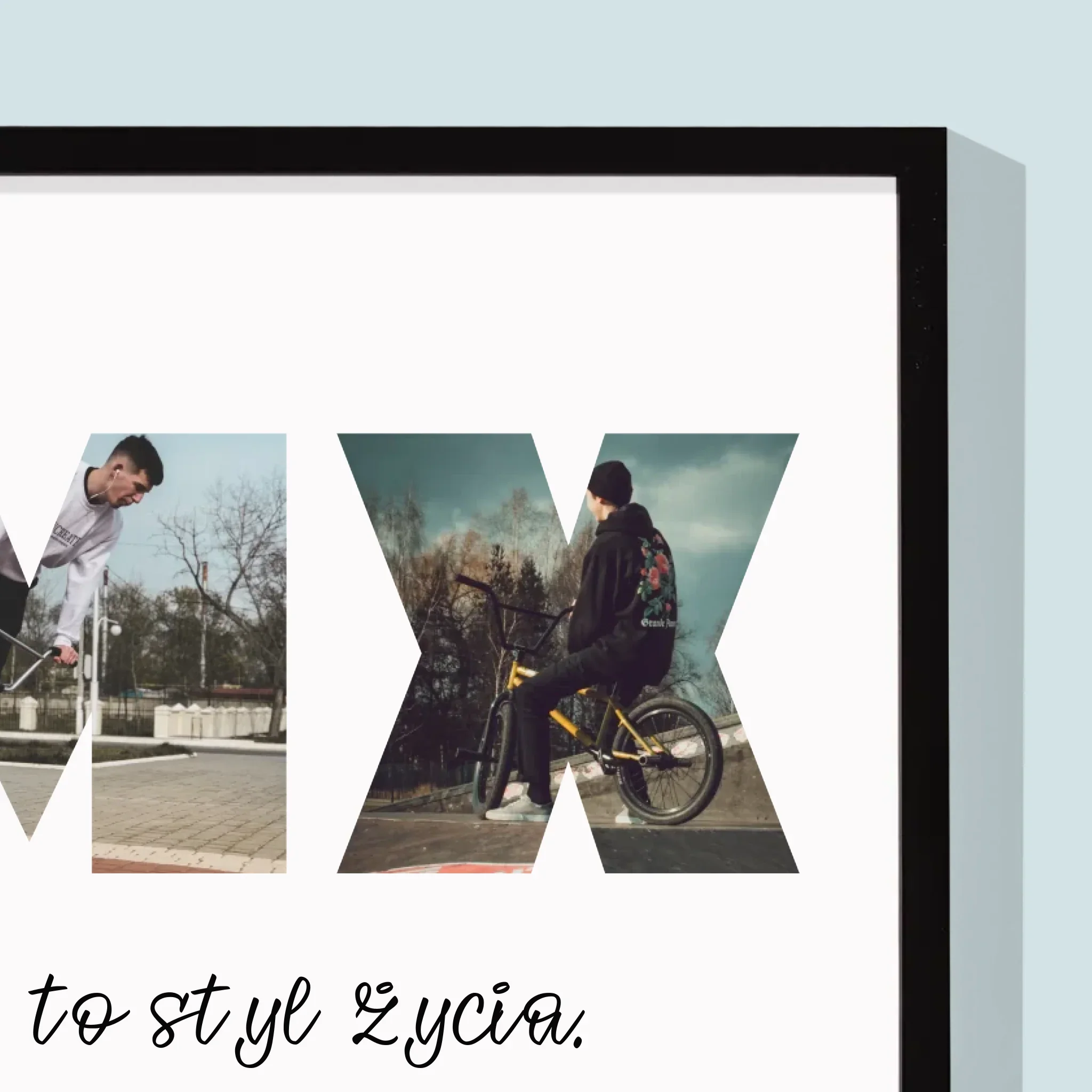 Słowo Ze Zdjęć: Bmx - Wydruk Obramowany - Image 2
