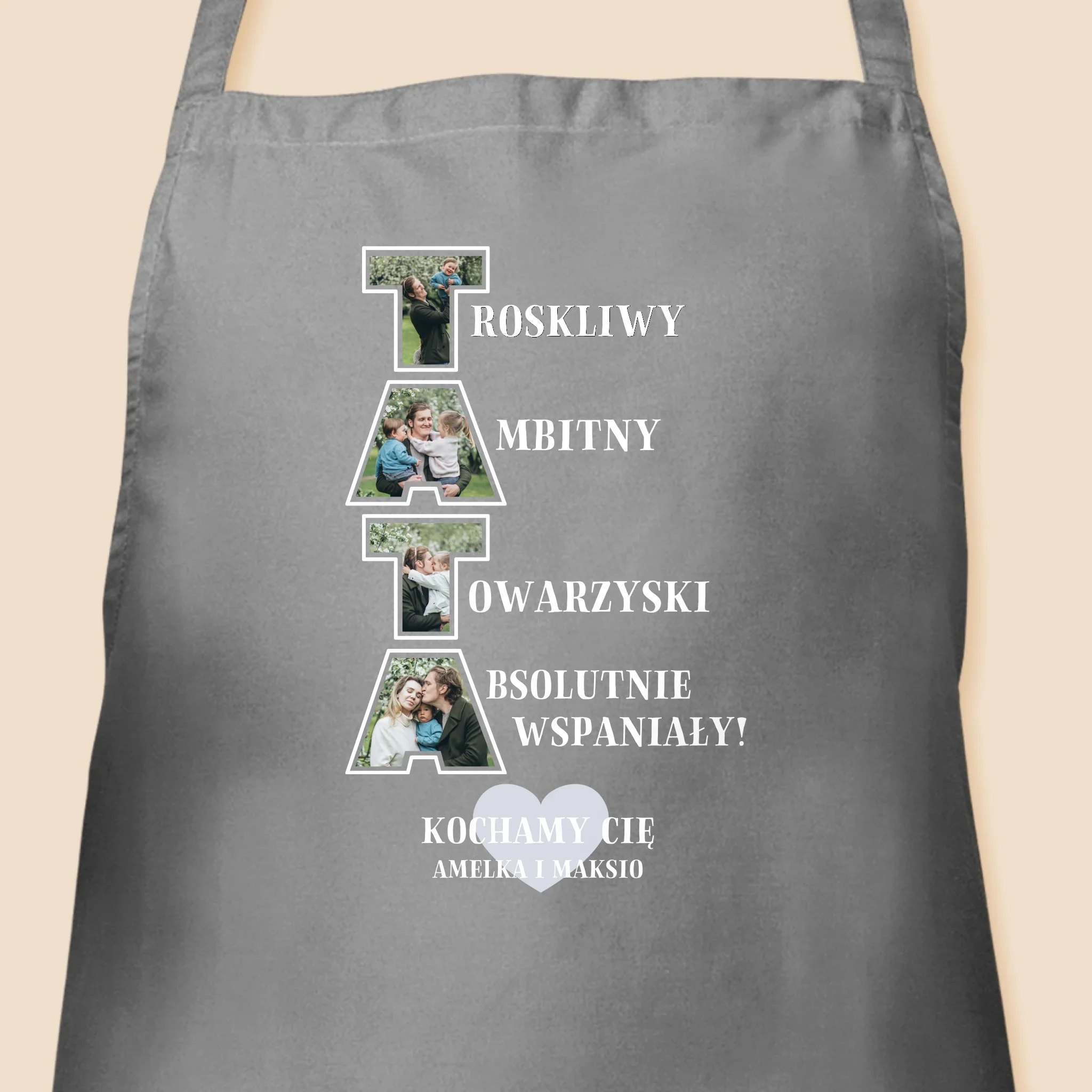 Słowo Ze Zdjęć: Dlaczego Kocham Tatę - Fartuch z Nadrukiem - Image 3