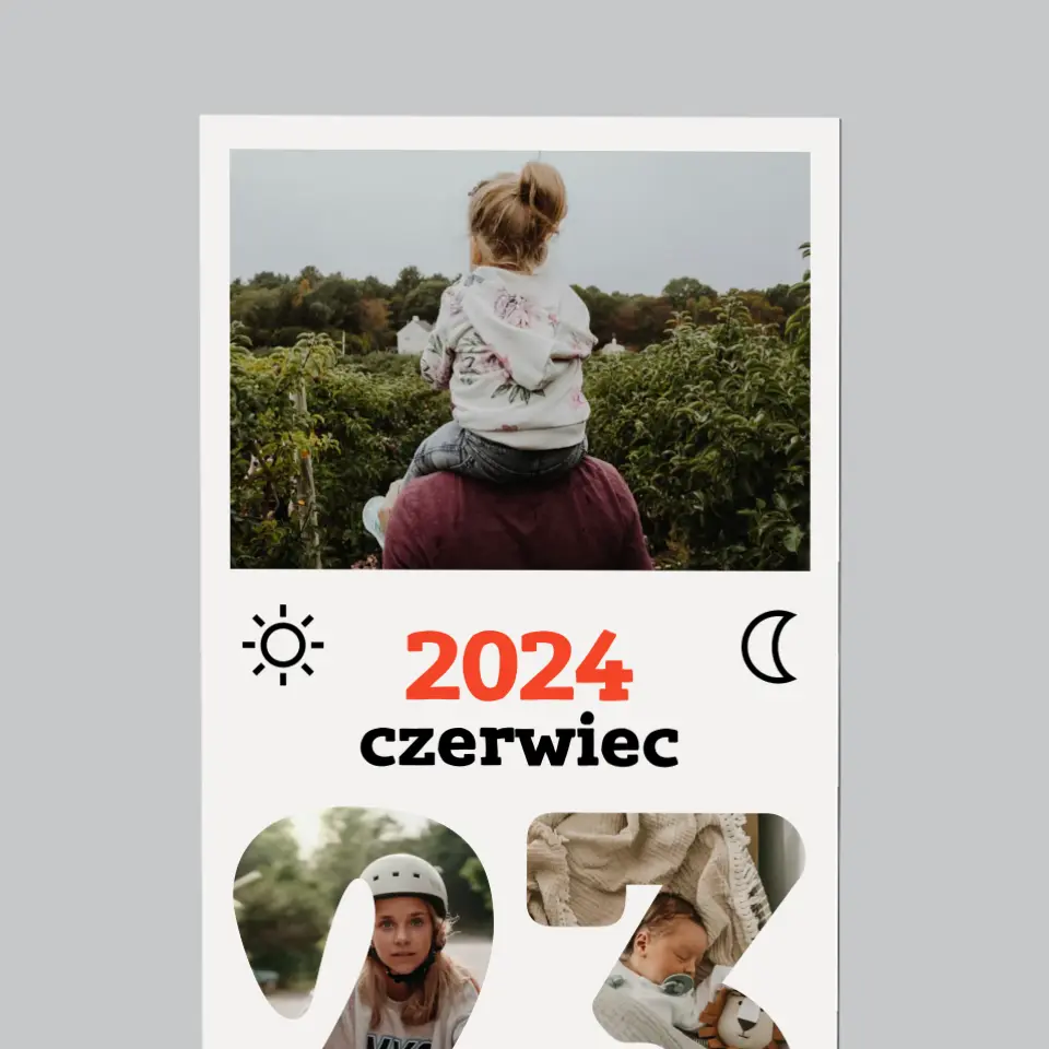 Słowo Ze Zdjęć: Dzień Ojca Kartka Z Kalendarza - Magnes Na Lodówkę - Image 3