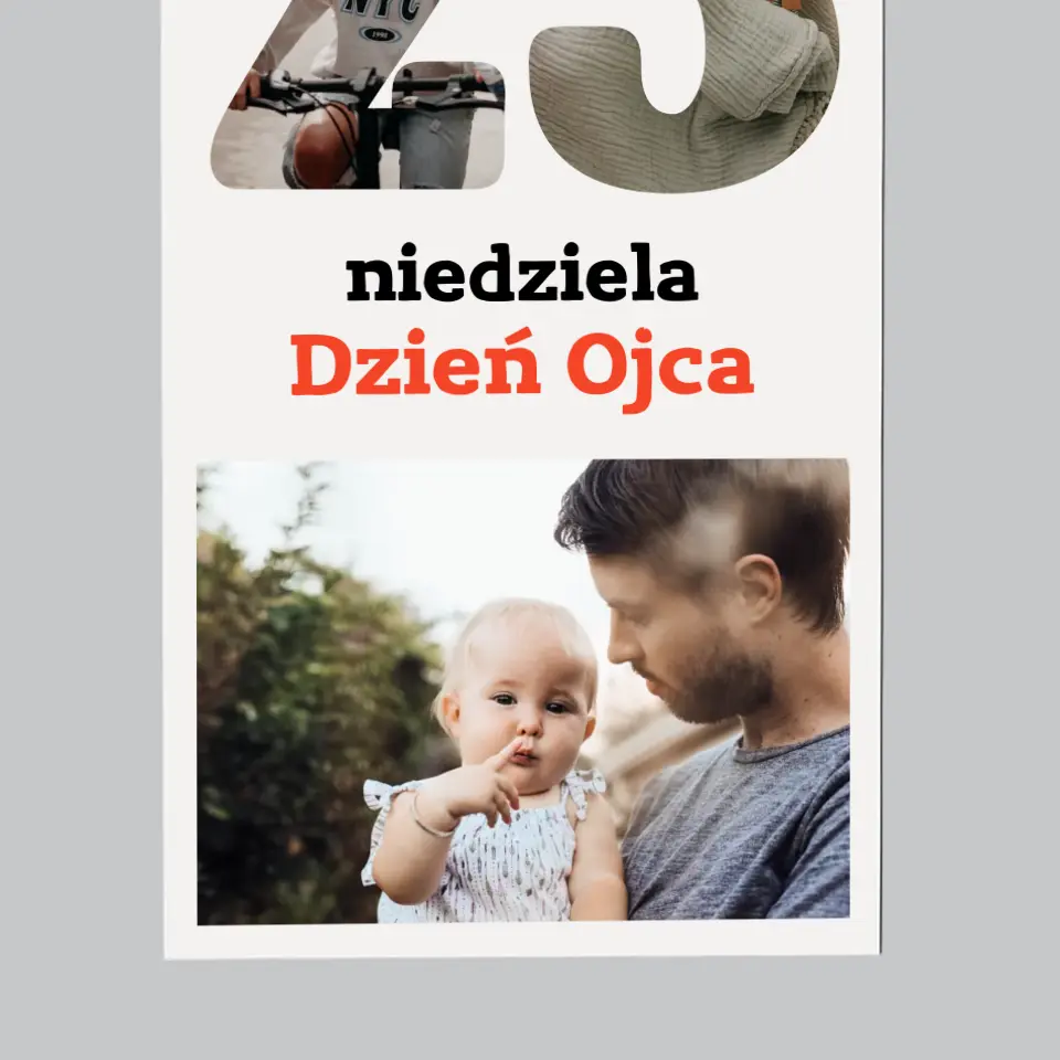 Słowo Ze Zdjęć: Dzień Ojca Kartka Z Kalendarza - Magnes Na Lodówkę - Image 4