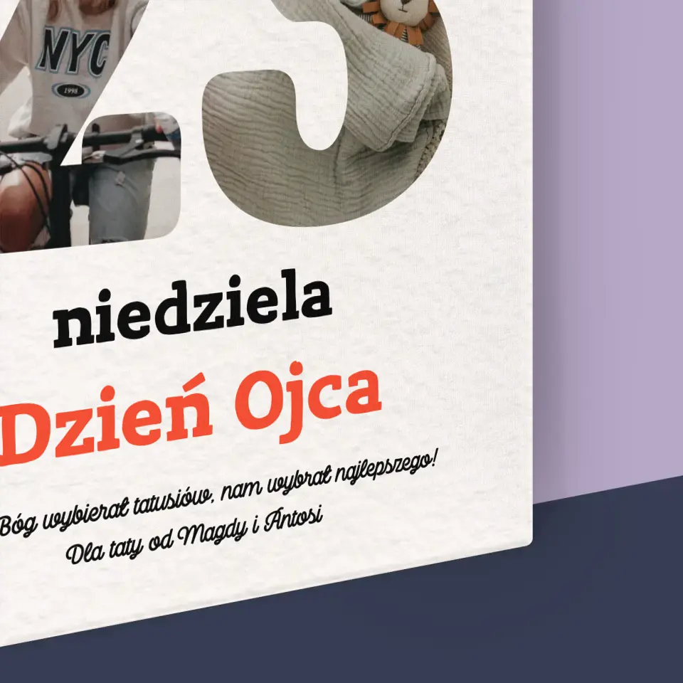 Słowo Ze Zdjęć: Dzień Ojca Kartka Z Kalendarza - Wydruk Obramowany - Image 16