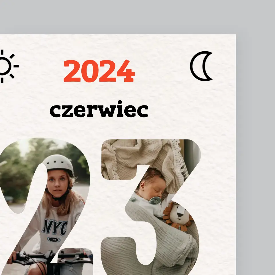 Słowo Ze Zdjęć: Dzień Ojca Kartka Z Kalendarza - Wydruk Obramowany - Image 3