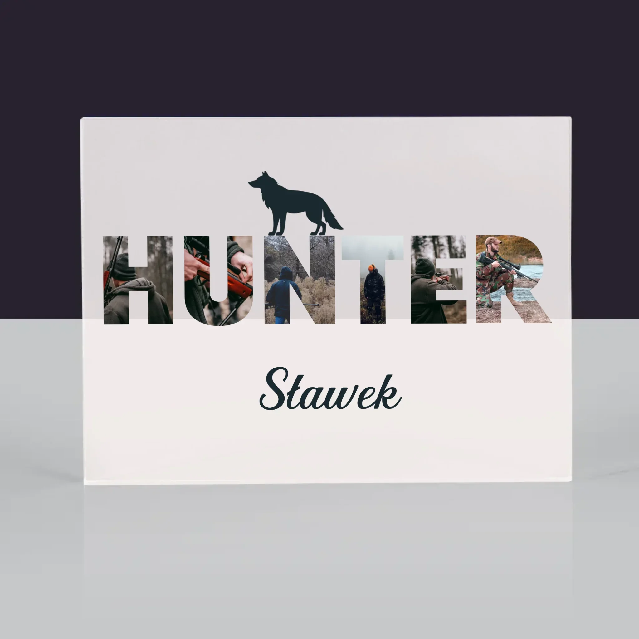 Słowo Ze Zdjęć: Hunter - Blok Akrylowy z Nadrukiem - Image 3