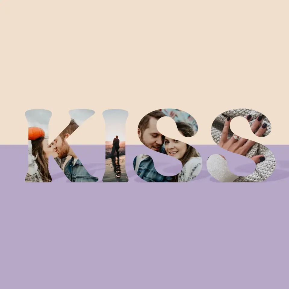 Słowo Ze Zdjęć: Kiss - Słowo 3D Ze Zdjęć - Image 3