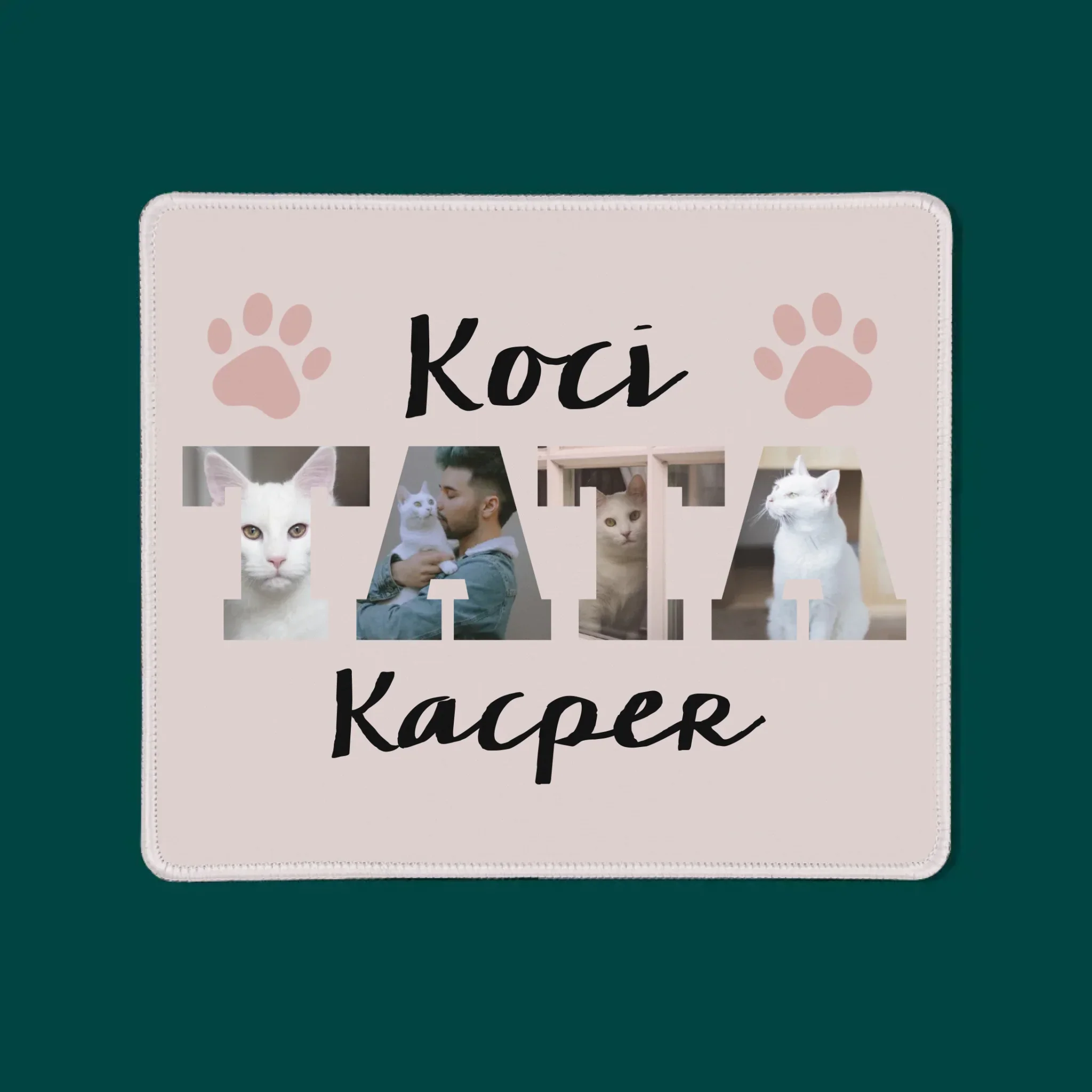 Słowo Ze Zdjęć: Koci Tata - Podkładka Pod Myszkę - Image 3