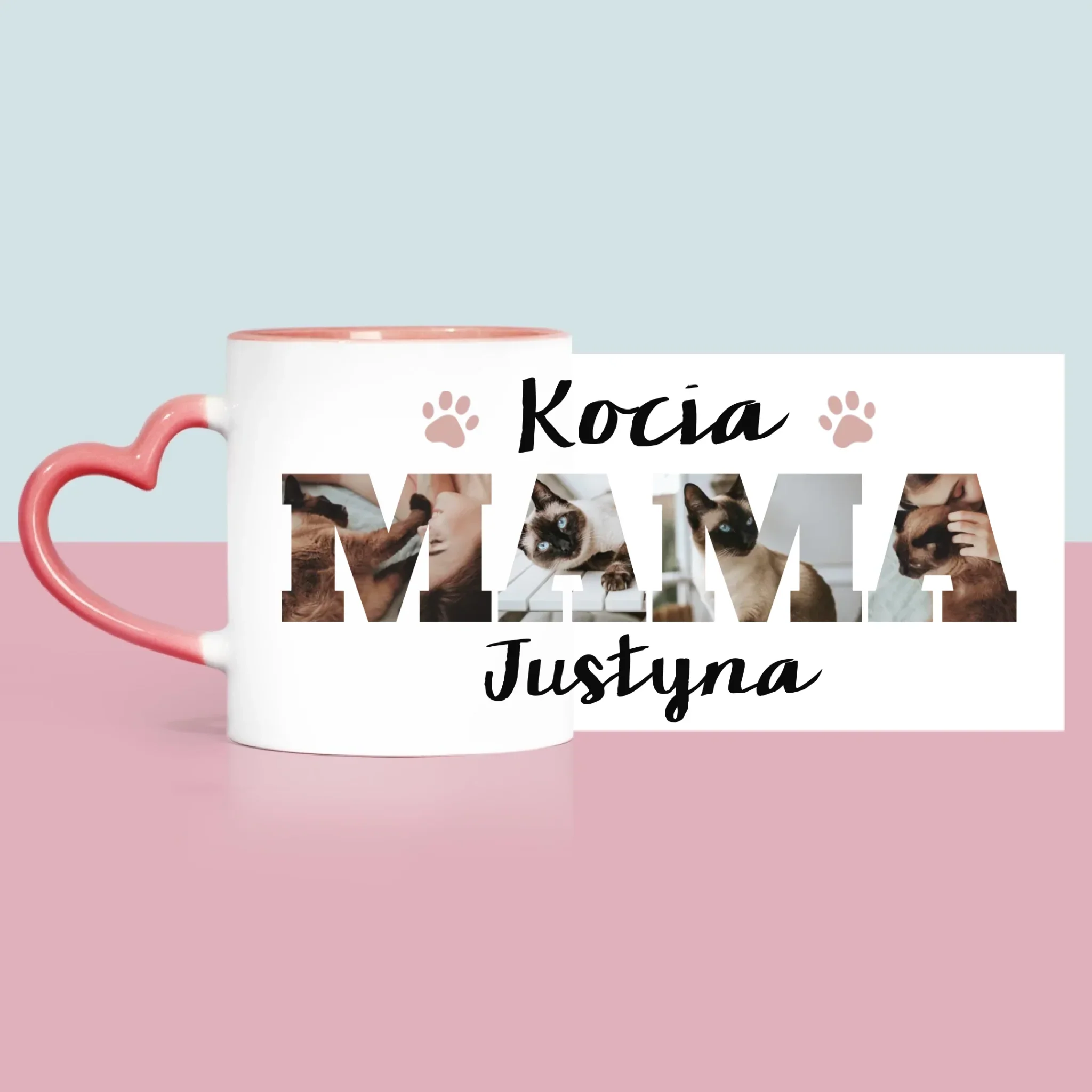 Słowo Ze Zdjęć: Kocia Mama - Kubek z Nadrukiem - Image 10