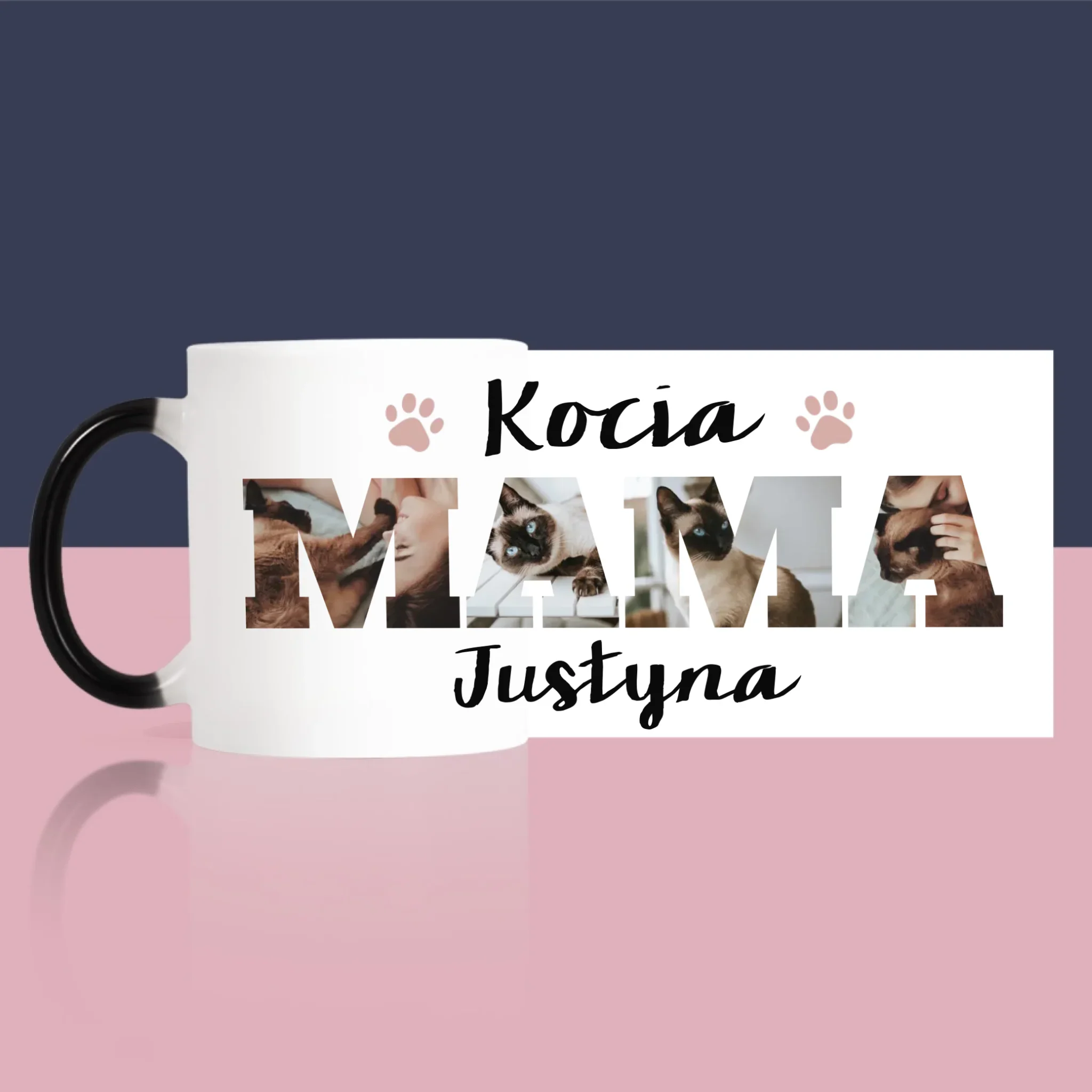 Słowo Ze Zdjęć: Kocia Mama - Kubek z Nadrukiem - Image 7