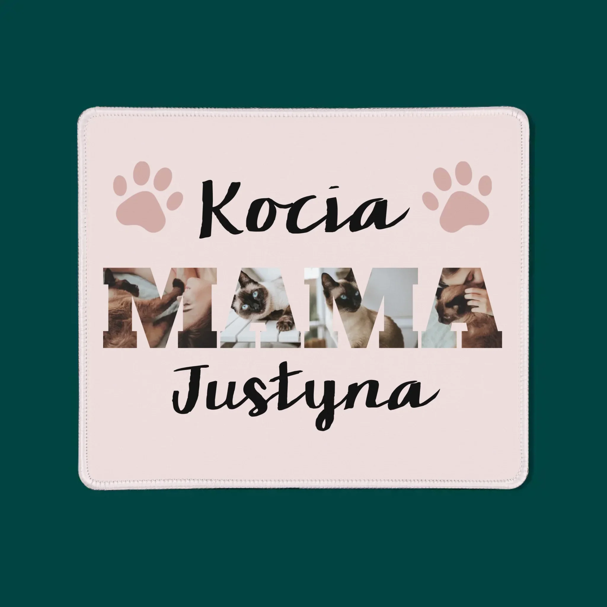 Słowo Ze Zdjęć: Kocia Mama - Podkładka Pod Myszkę - Image 3