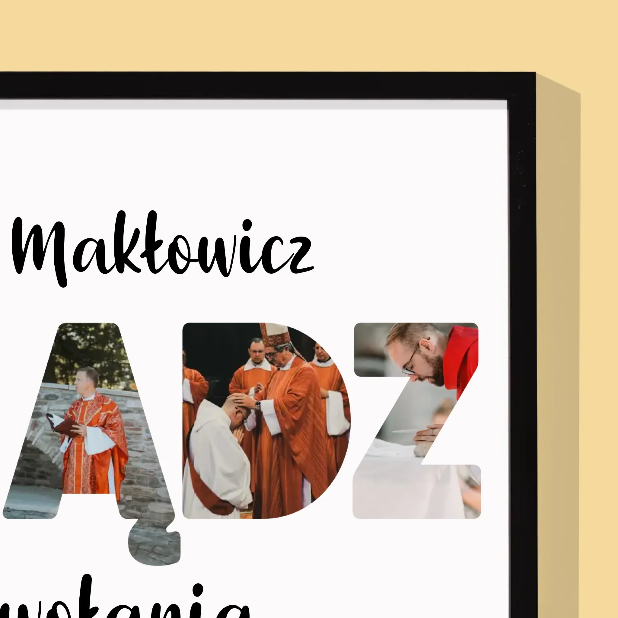 Słowo Ze Zdjęć: Ksiądz z Powołania - Wydruk Obramowany 30x40 - Image 2