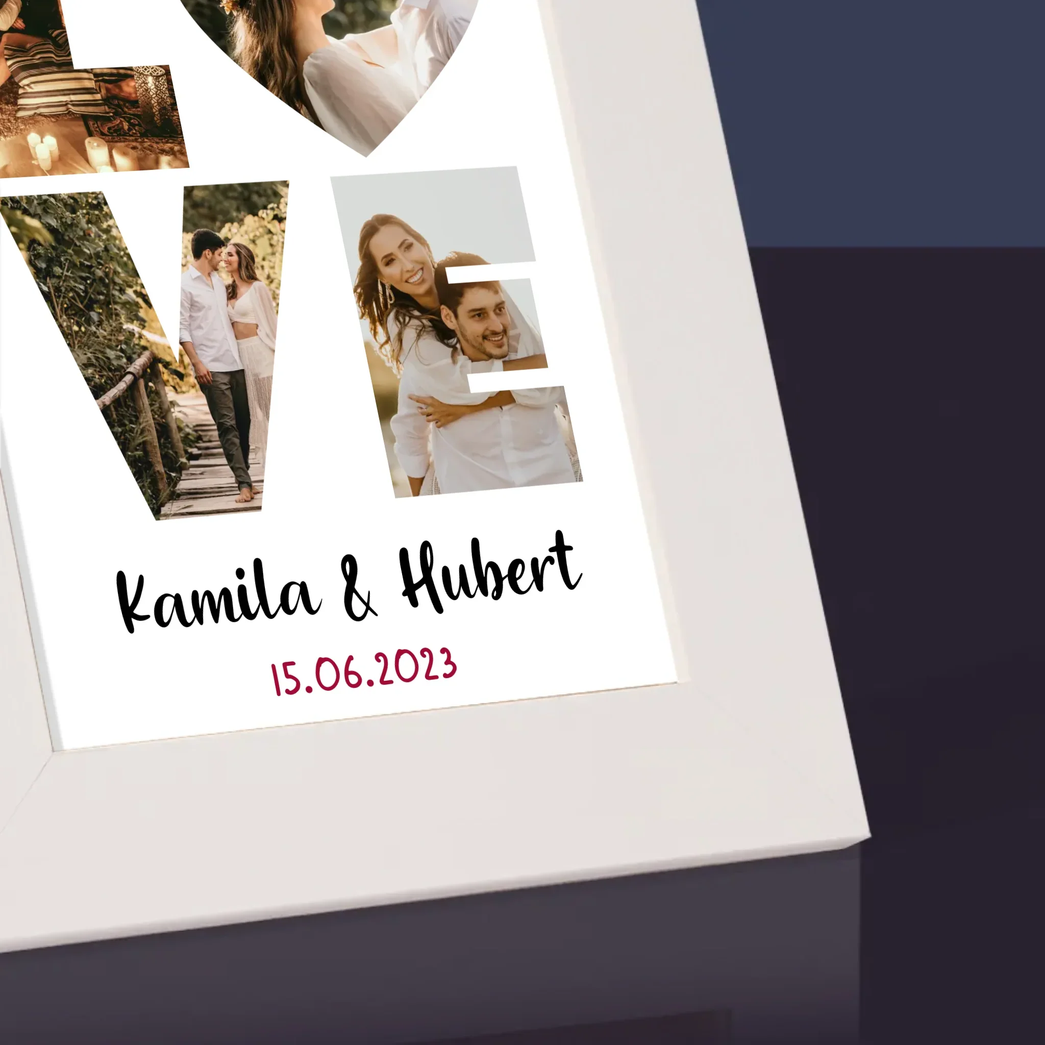 Słowo Ze Zdjęć: Love - Ramka Na Zdjęcie - Image 3