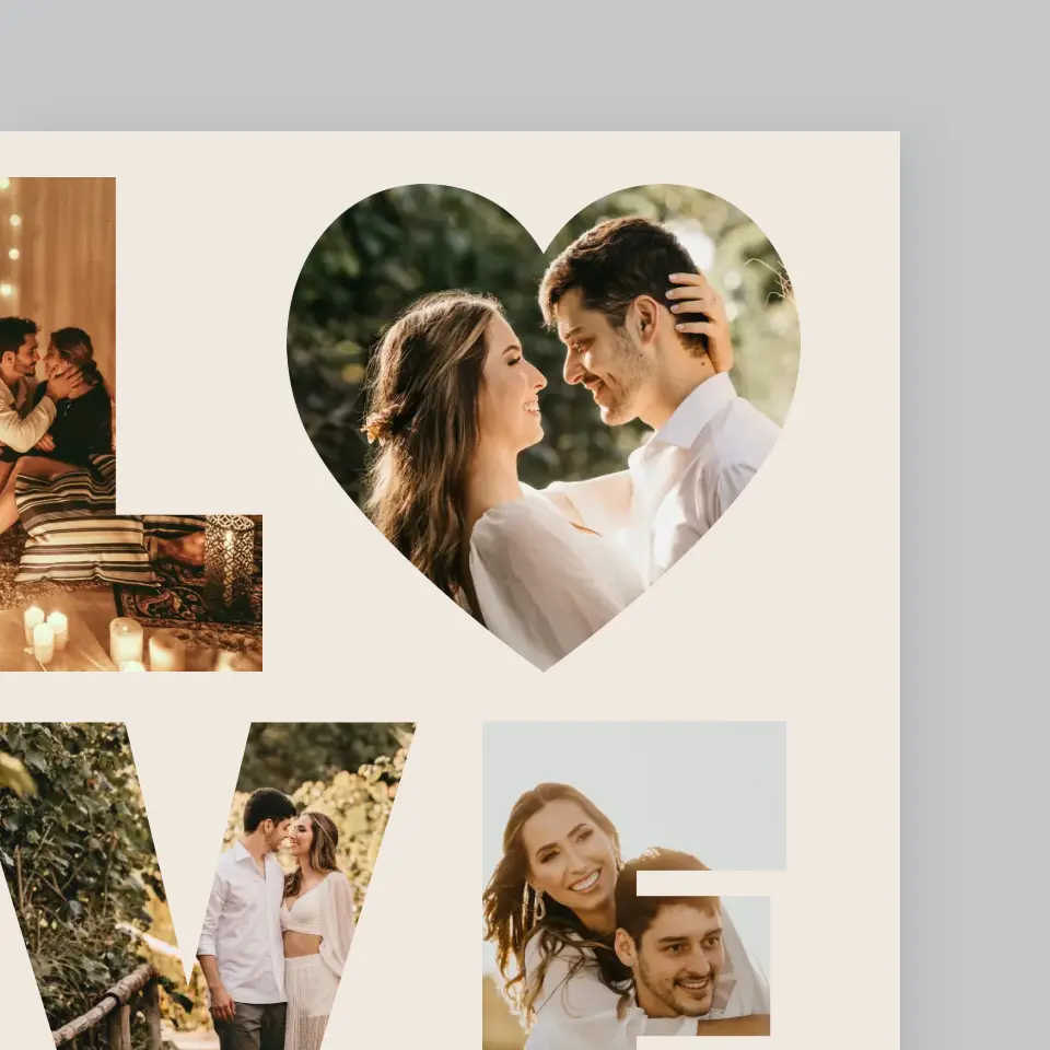 Słowo Ze Zdjęć: Love - Wydruk Obramowany - Image 3