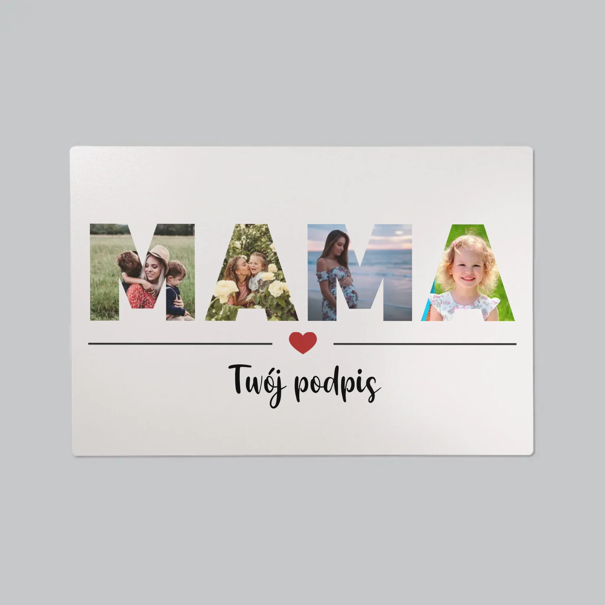 Słowo Ze Zdjęć: Mama - Podkładka Na Biurko - Image 2