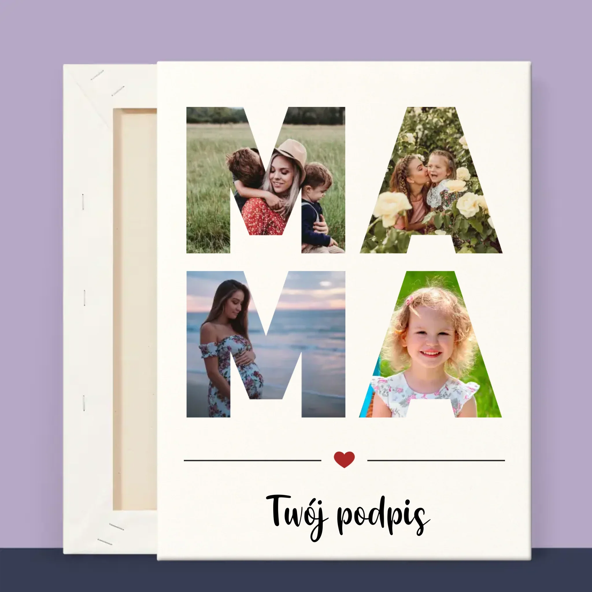 Słowo Ze Zdjęć: Mama - Wydruk Obramowany - Image 11