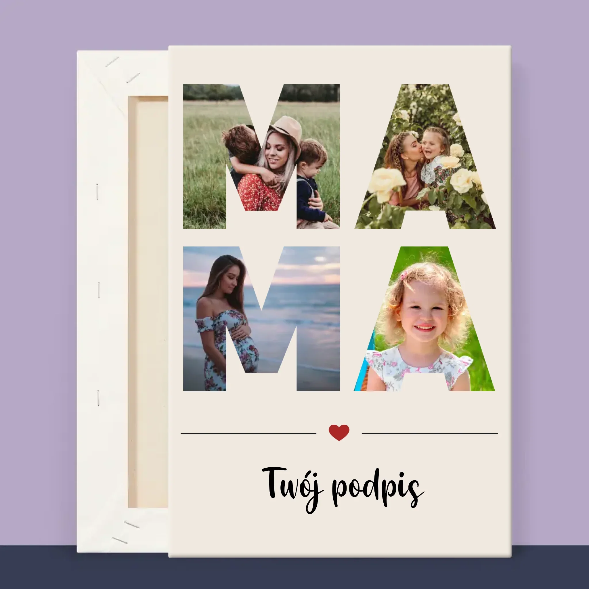 Słowo Ze Zdjęć: Mama - Wydruk Obramowany - Image 12