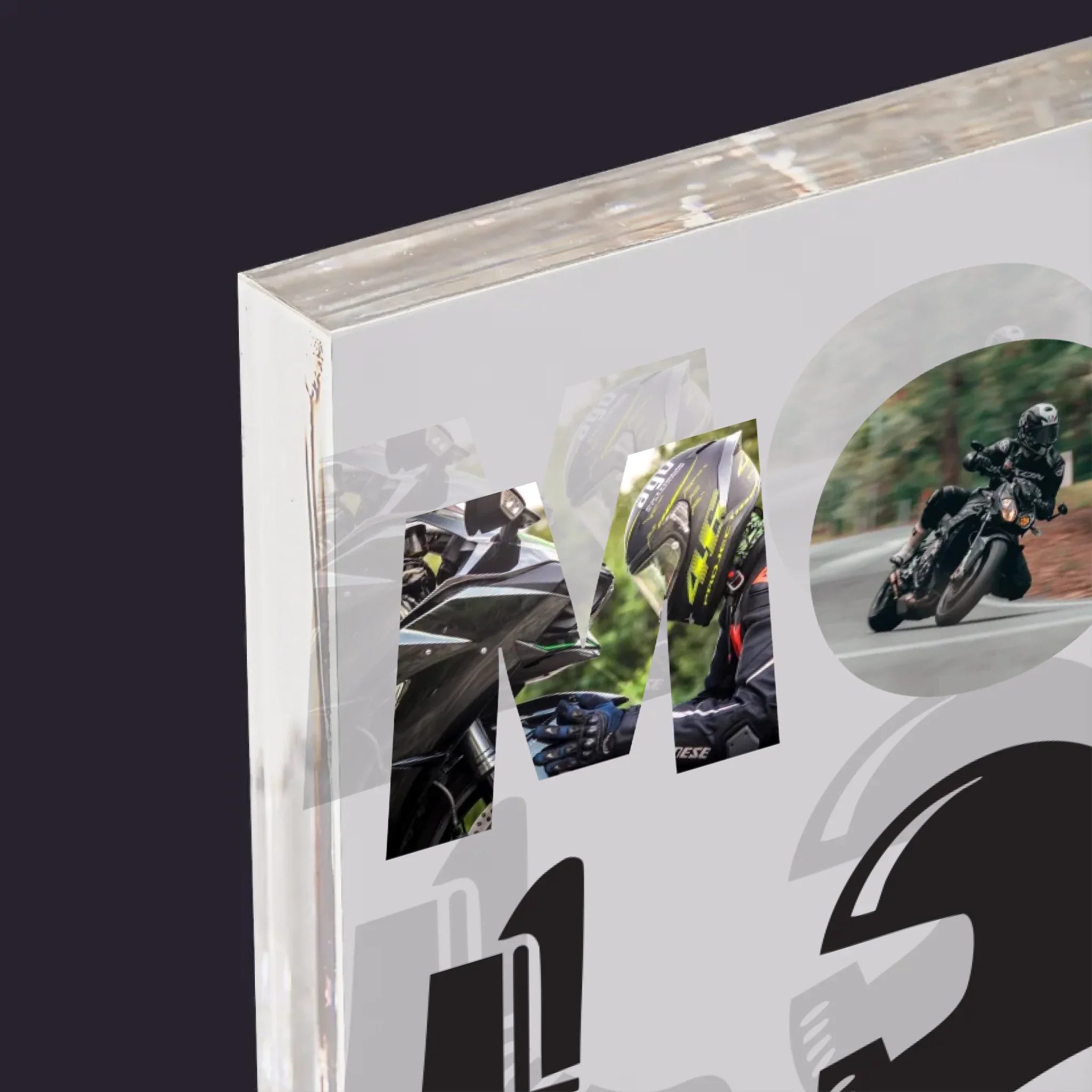 Słowo Ze Zdjęć: Motolove - Blok Akrylowy z Nadrukiem - Image 4