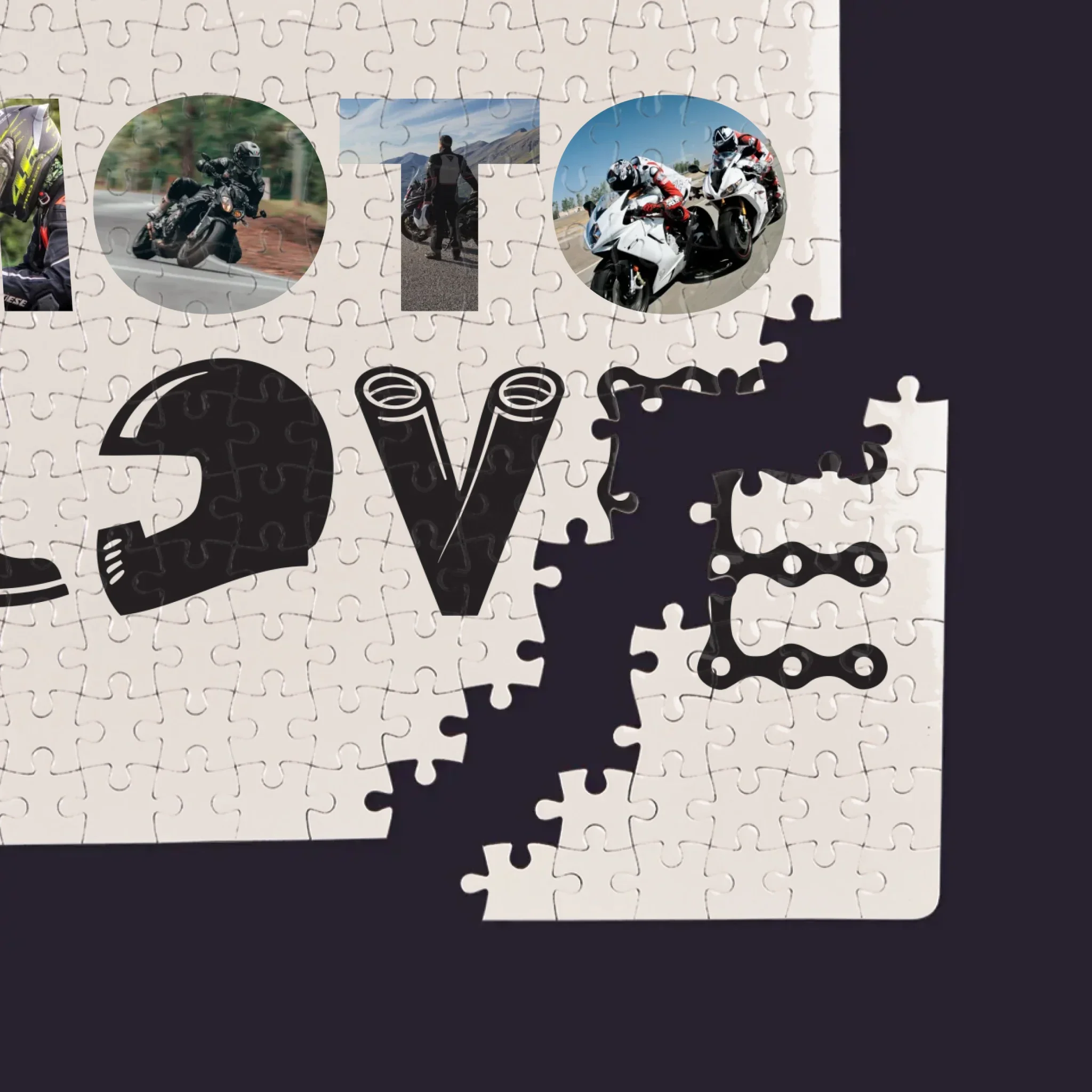 Słowo Ze Zdjęć: Motolove - Personalizowane Puzzle - Image 2