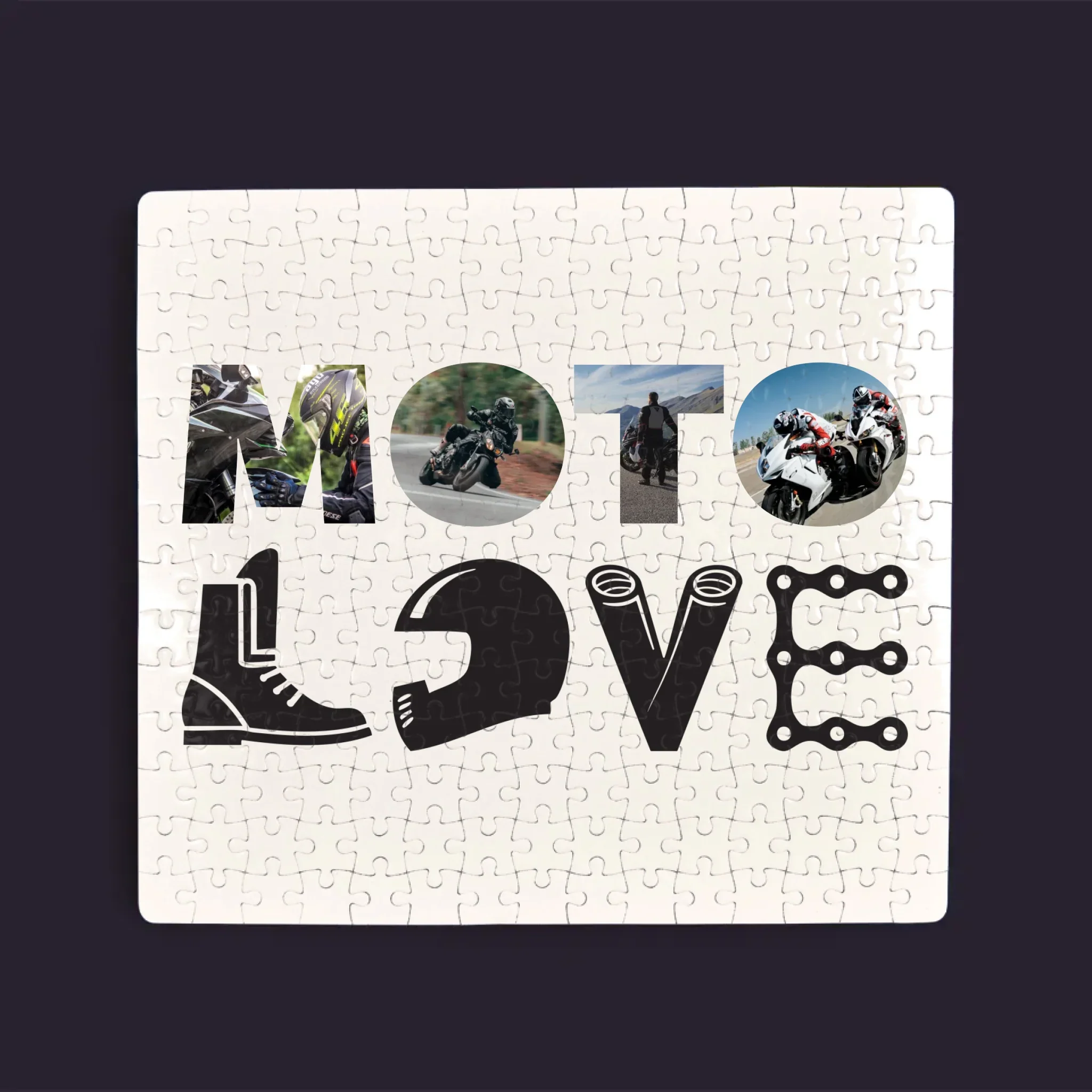 Słowo Ze Zdjęć: Motolove - Personalizowane Puzzle - Image 3