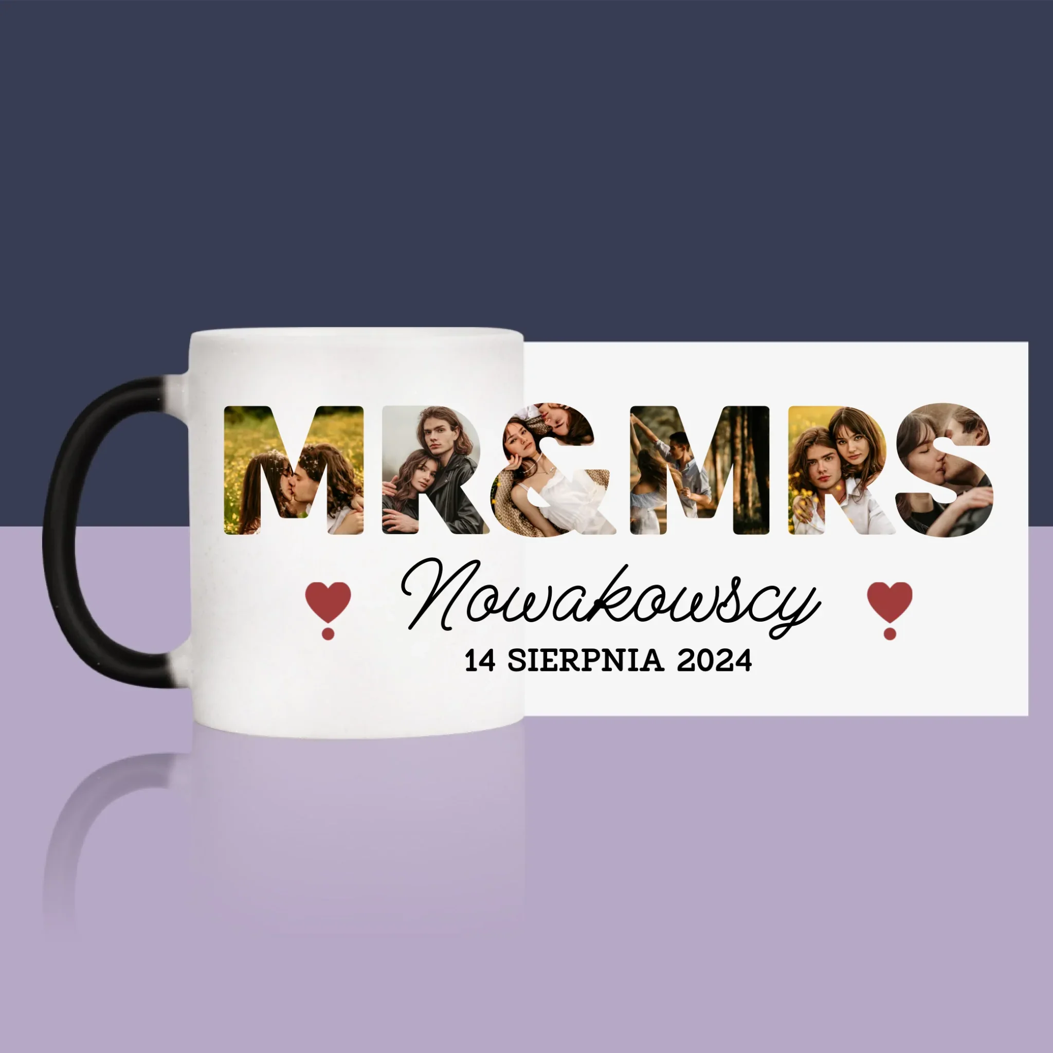 Słowo Ze Zdjęć: Mr&Mrs - Kubek z Nadrukiem - Image 10