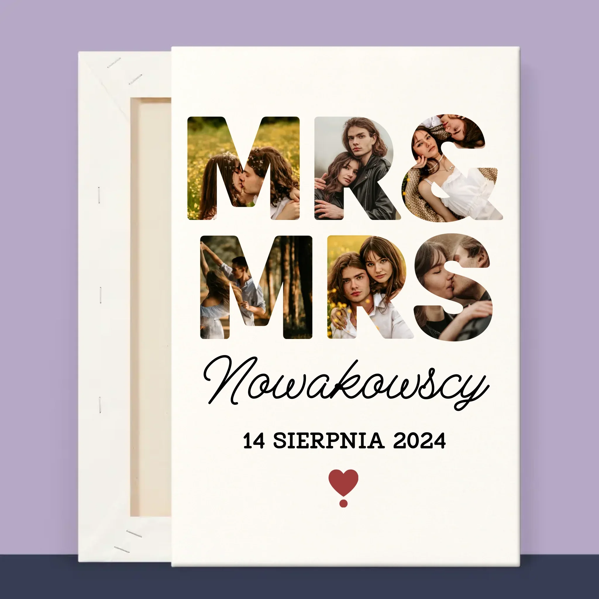 Słowo Ze Zdjęć: Mr&Mrs - Wydruk Obramowany - Image 12