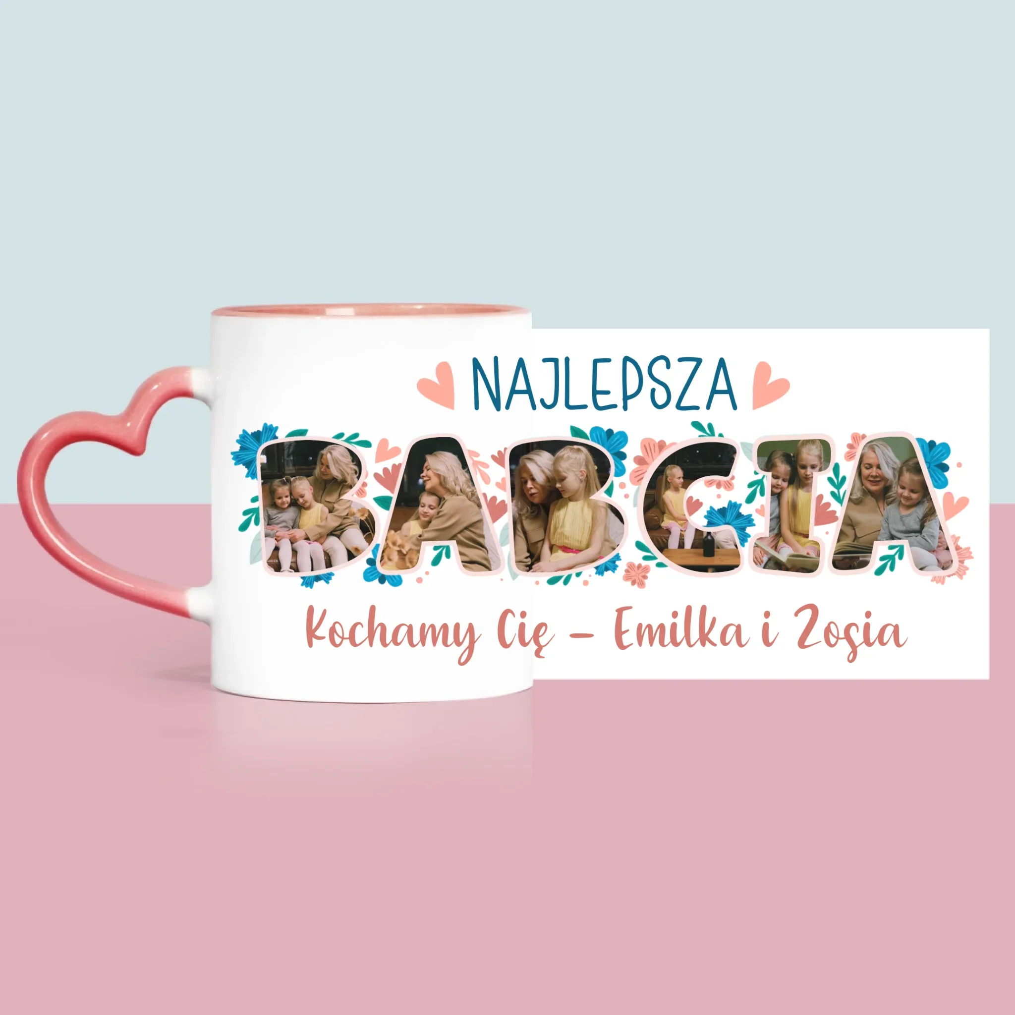 Słowo Ze Zdjęć: Najlepsza Babcia - Kubek z Nadrukiem - Image 10