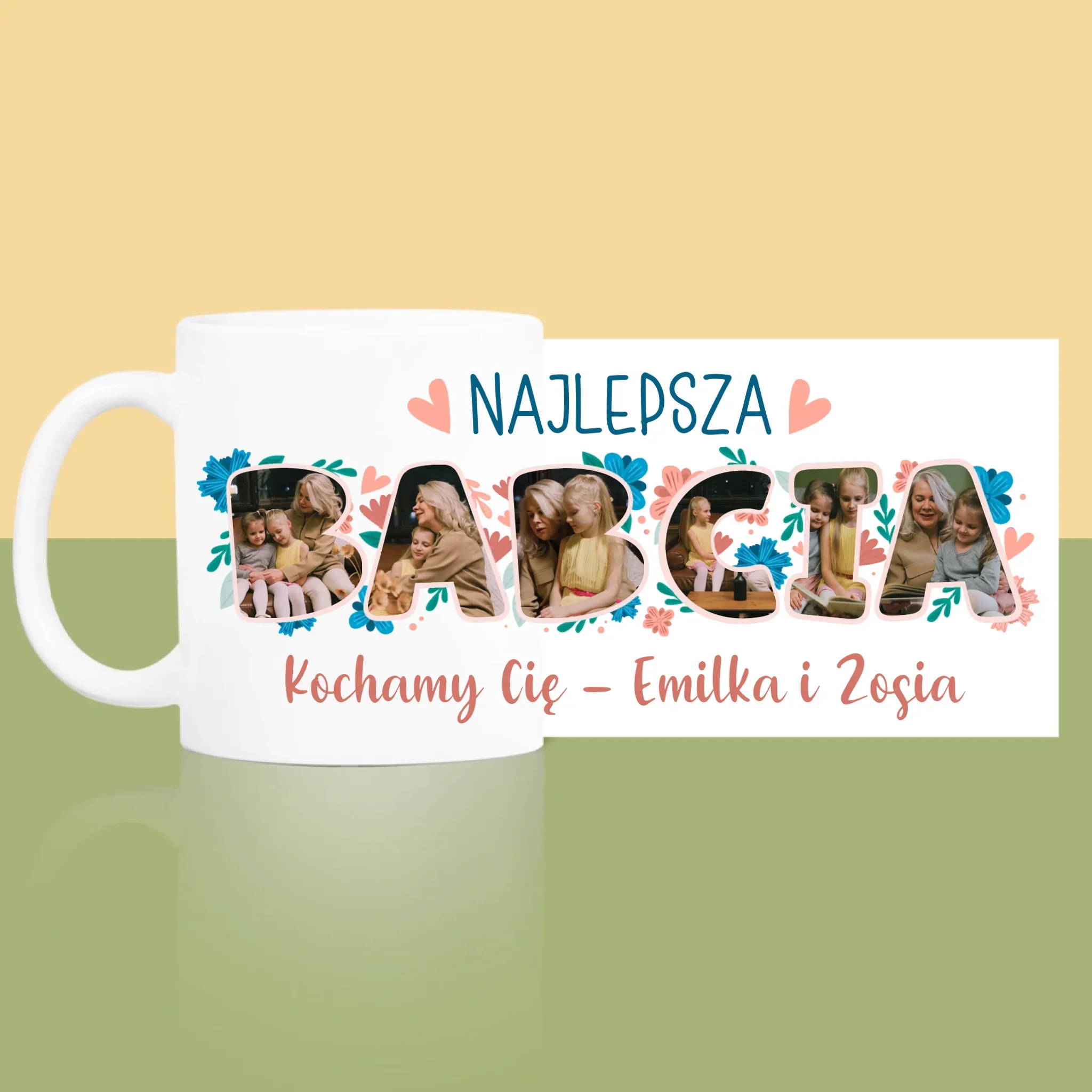 Słowo Ze Zdjęć: Najlepsza Babcia - Kubek z Nadrukiem - Image 2