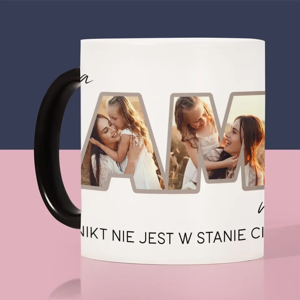 Słowo Ze Zdjęć: Najlepsza Mama Na Świecie Zdjęcia - Kubek z Nadrukiem - Image 8