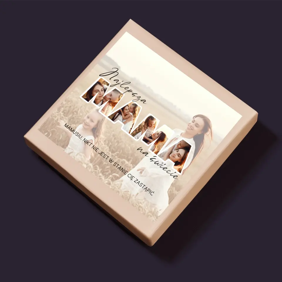 Słowo Ze Zdjęć: Najlepsza Mama Na Świecie Zdjęcia - Personalizowane Puzzle - Image 5
